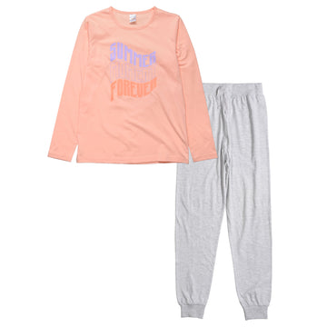 Pyjama mit Wording-Print