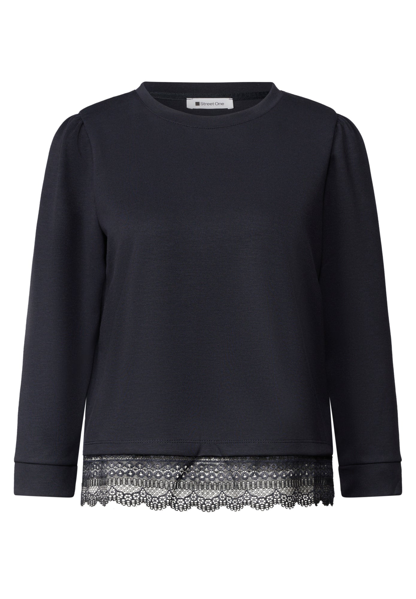 Street One Langarmshirts dunkelblau