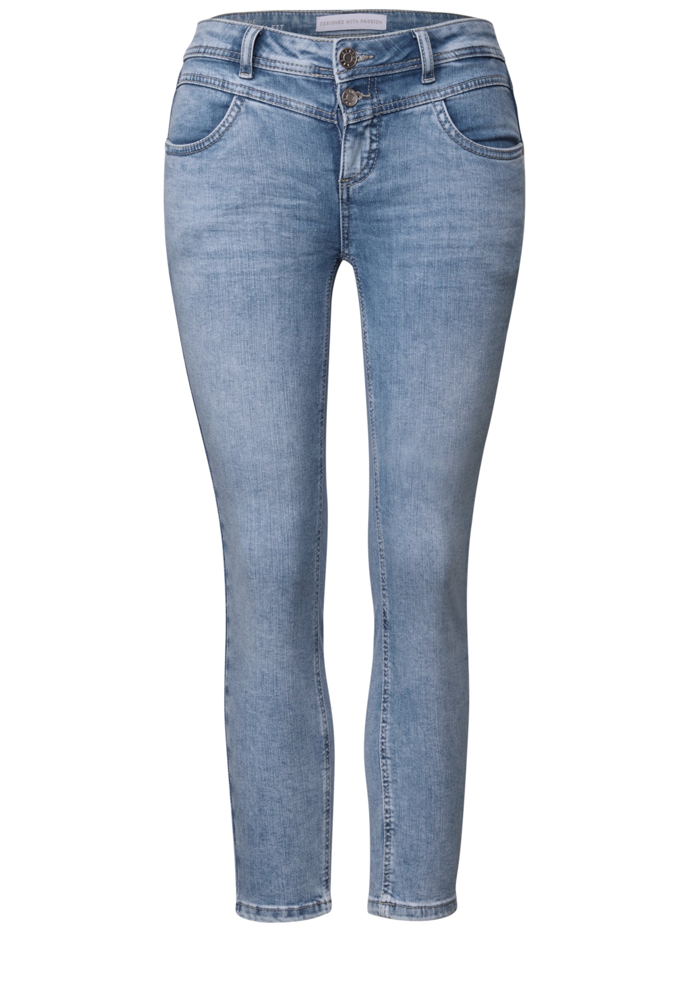 Street One Skinny, Slim hellblau