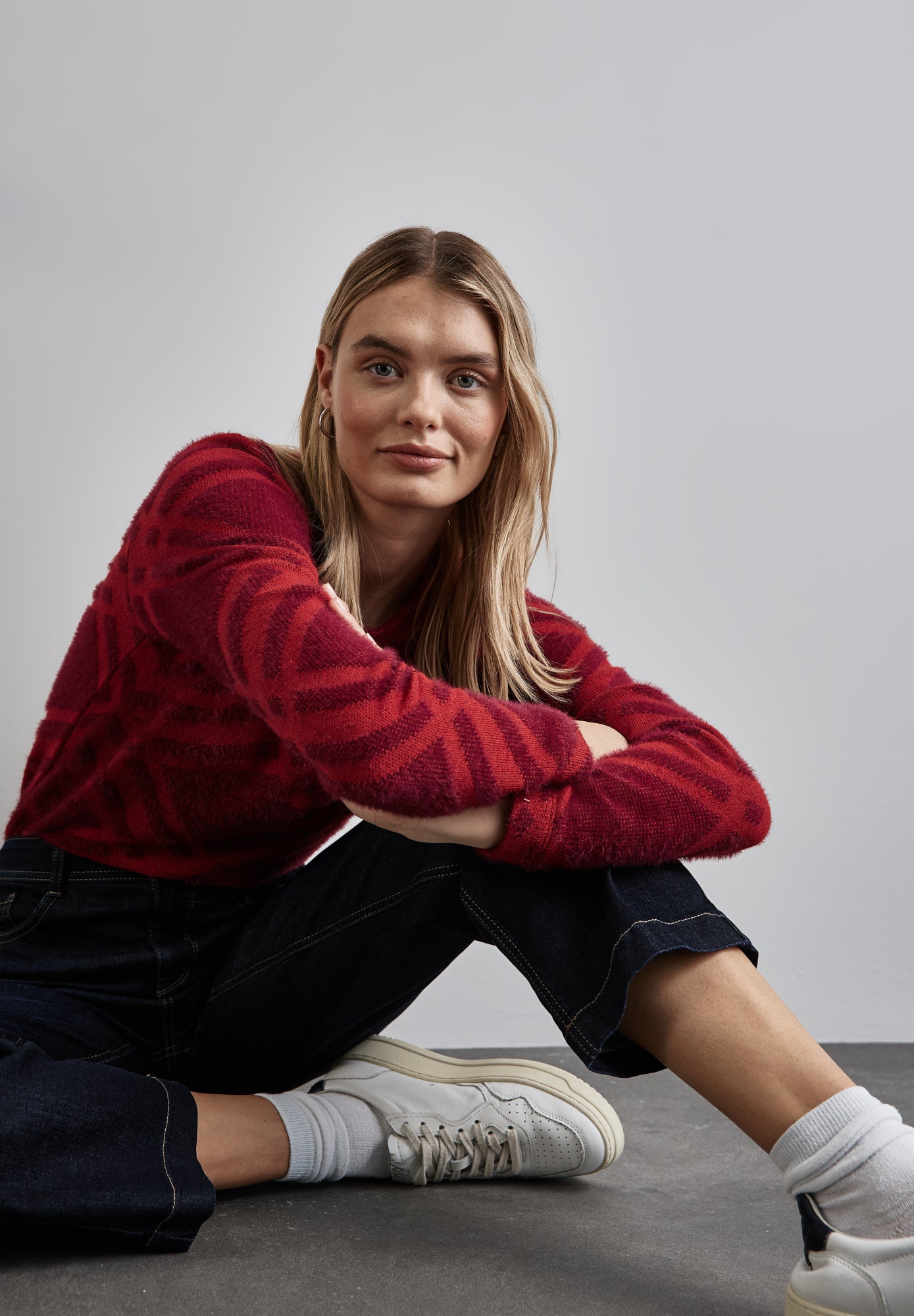 Street One Langarmshirts  rot