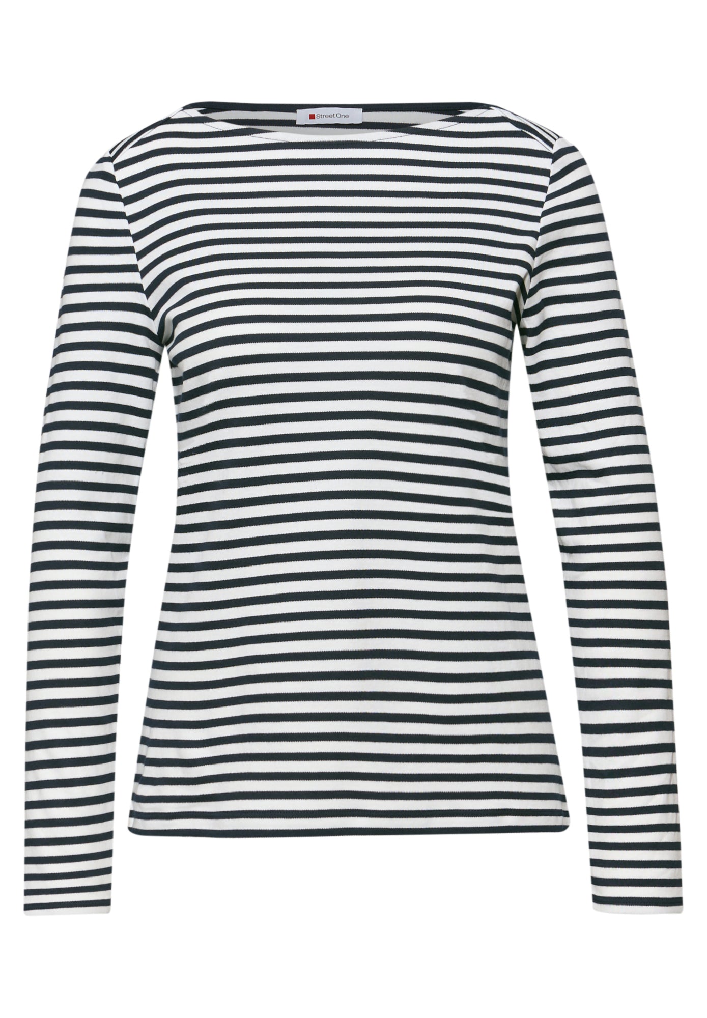 Street One Langarmshirts dunkelblau
