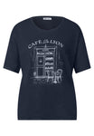 Street One T-Shirts dunkelblau