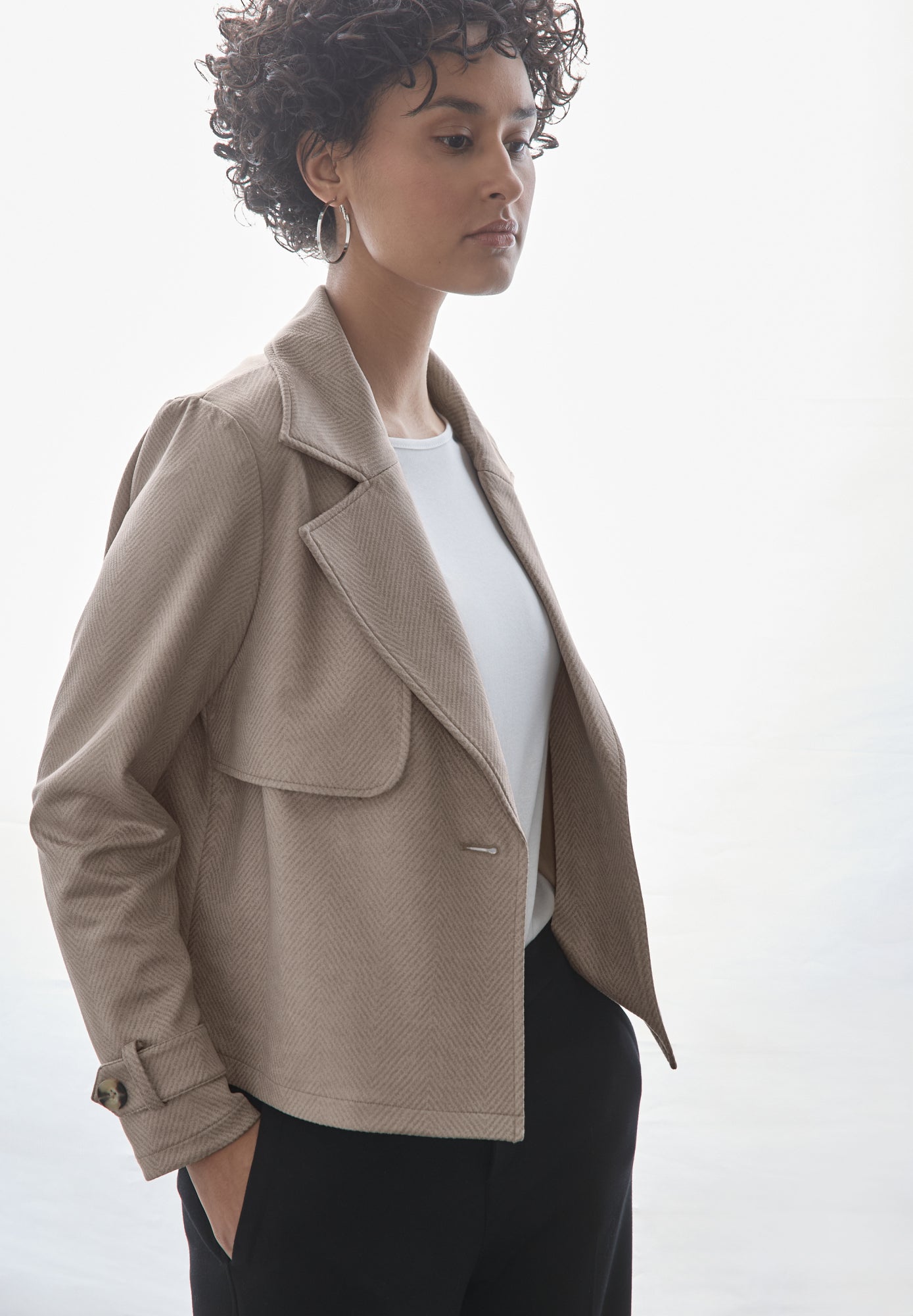 Street One Lederjacken  beige