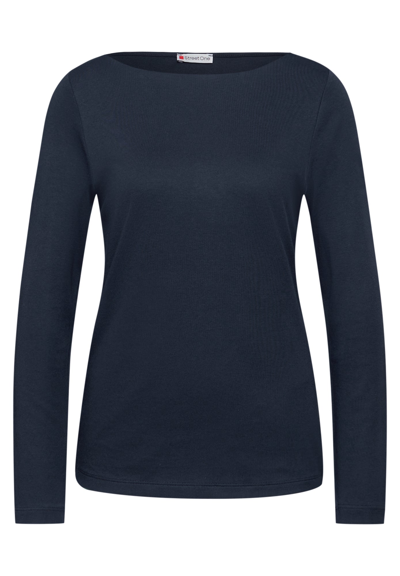 Street One Langarmshirts dunkelblau