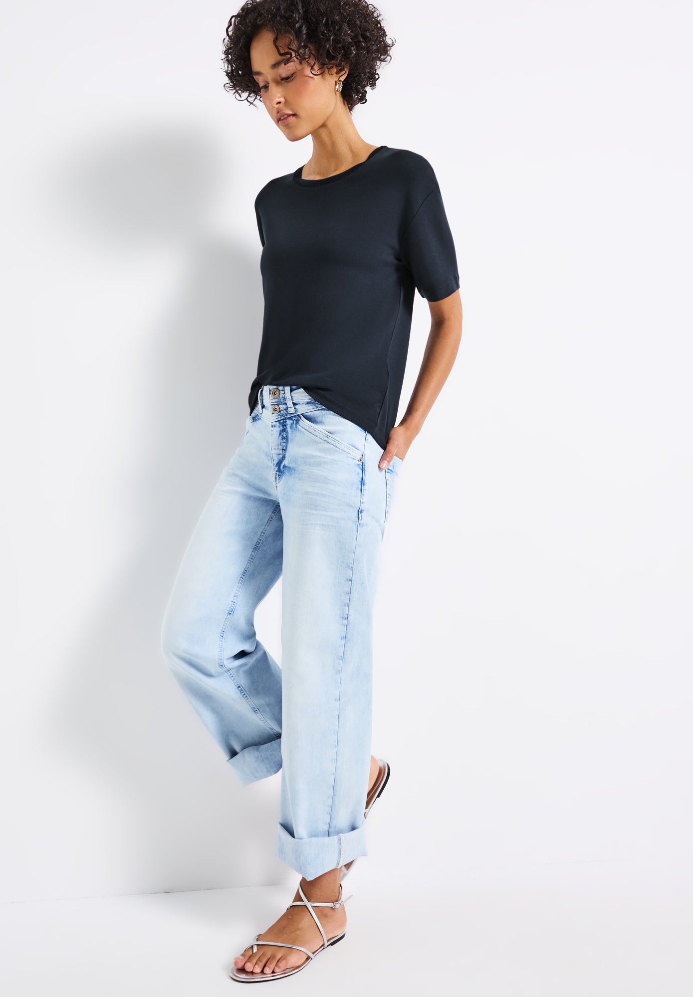 Street One T-Shirts dunkelblau