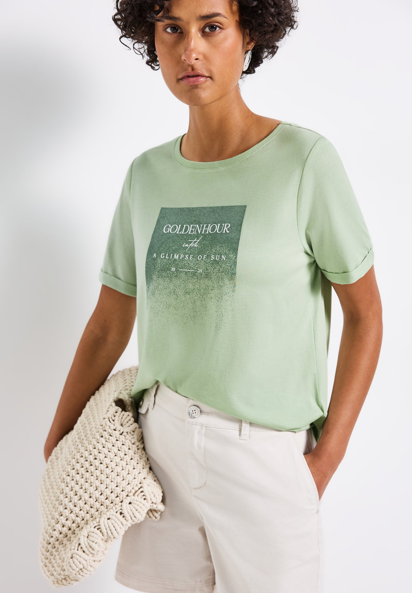 Street One T-Shirts grün