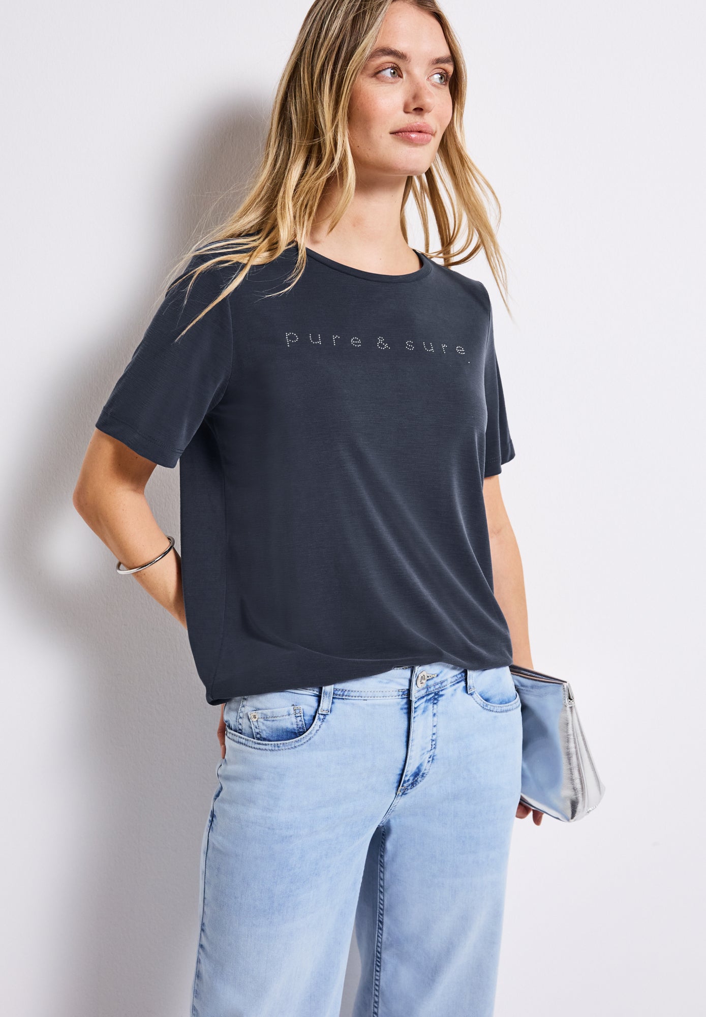 Street One T-Shirts dunkelblau