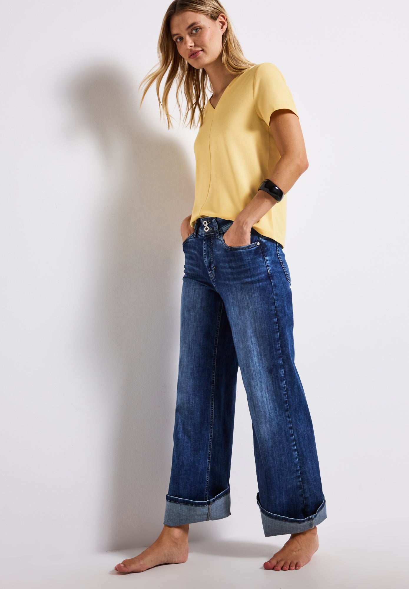 Street One T-Shirts gelb