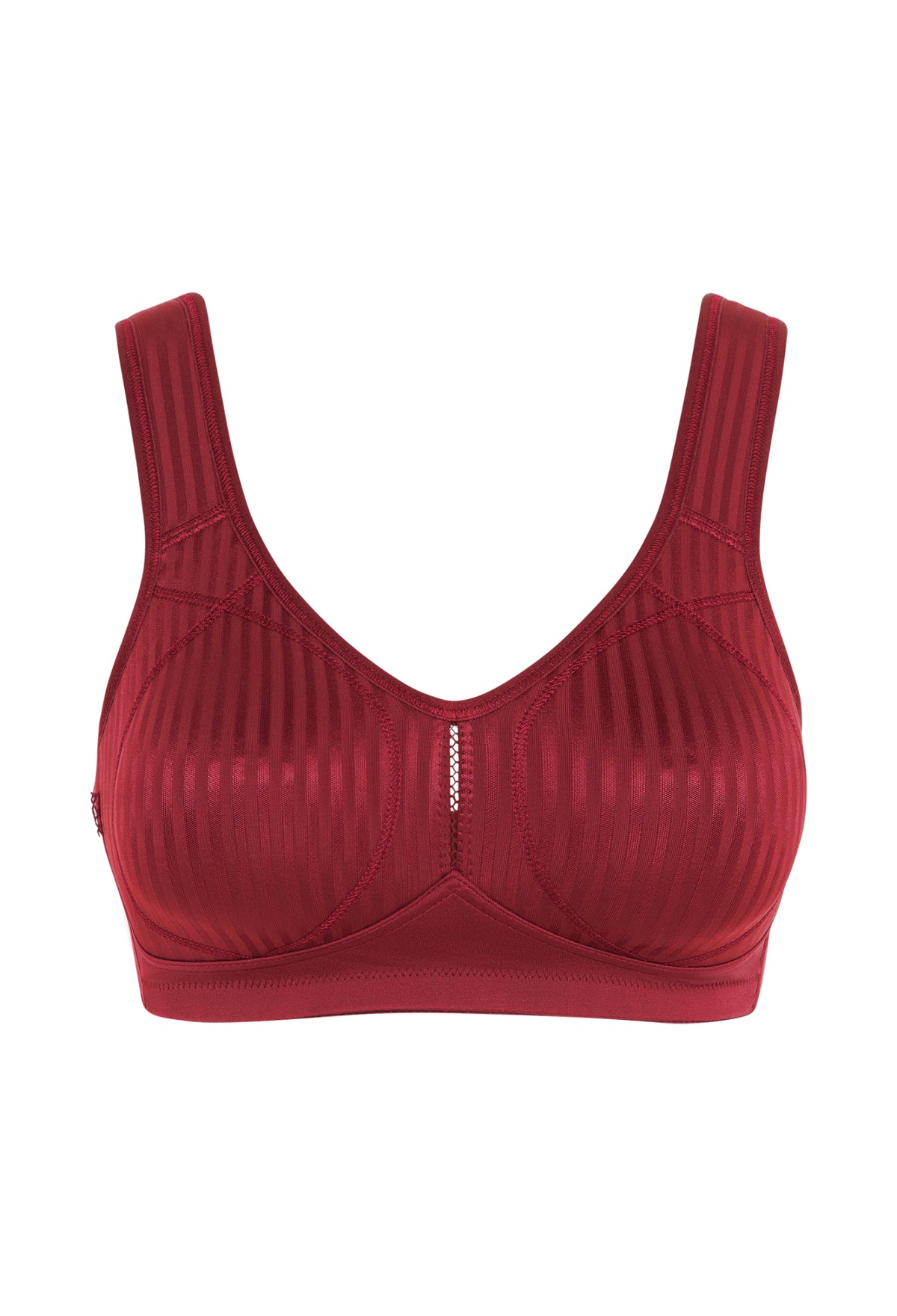 Susa Push-up-BHs dunkelrot