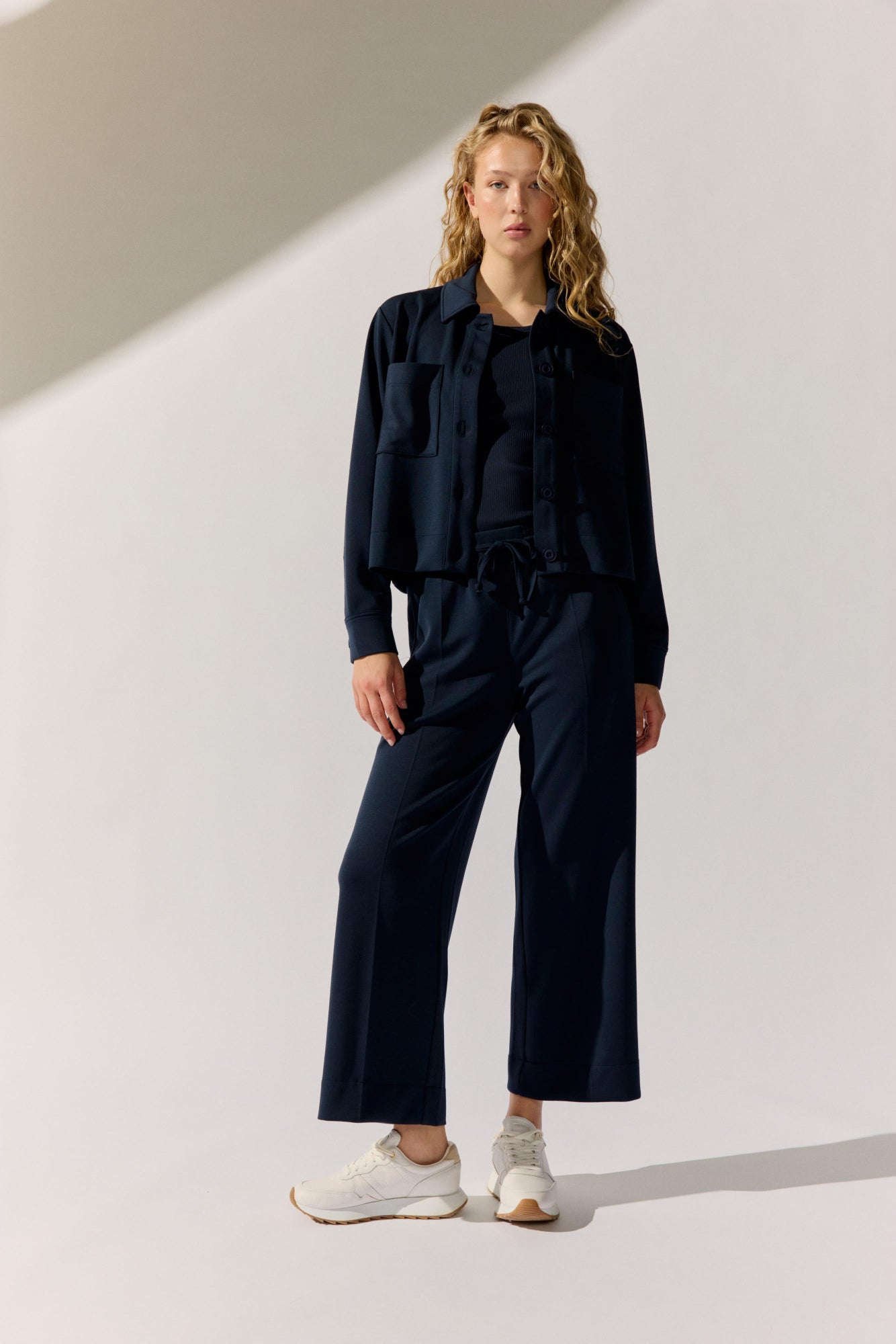 The Fashion People Businesshosen dunkelblau