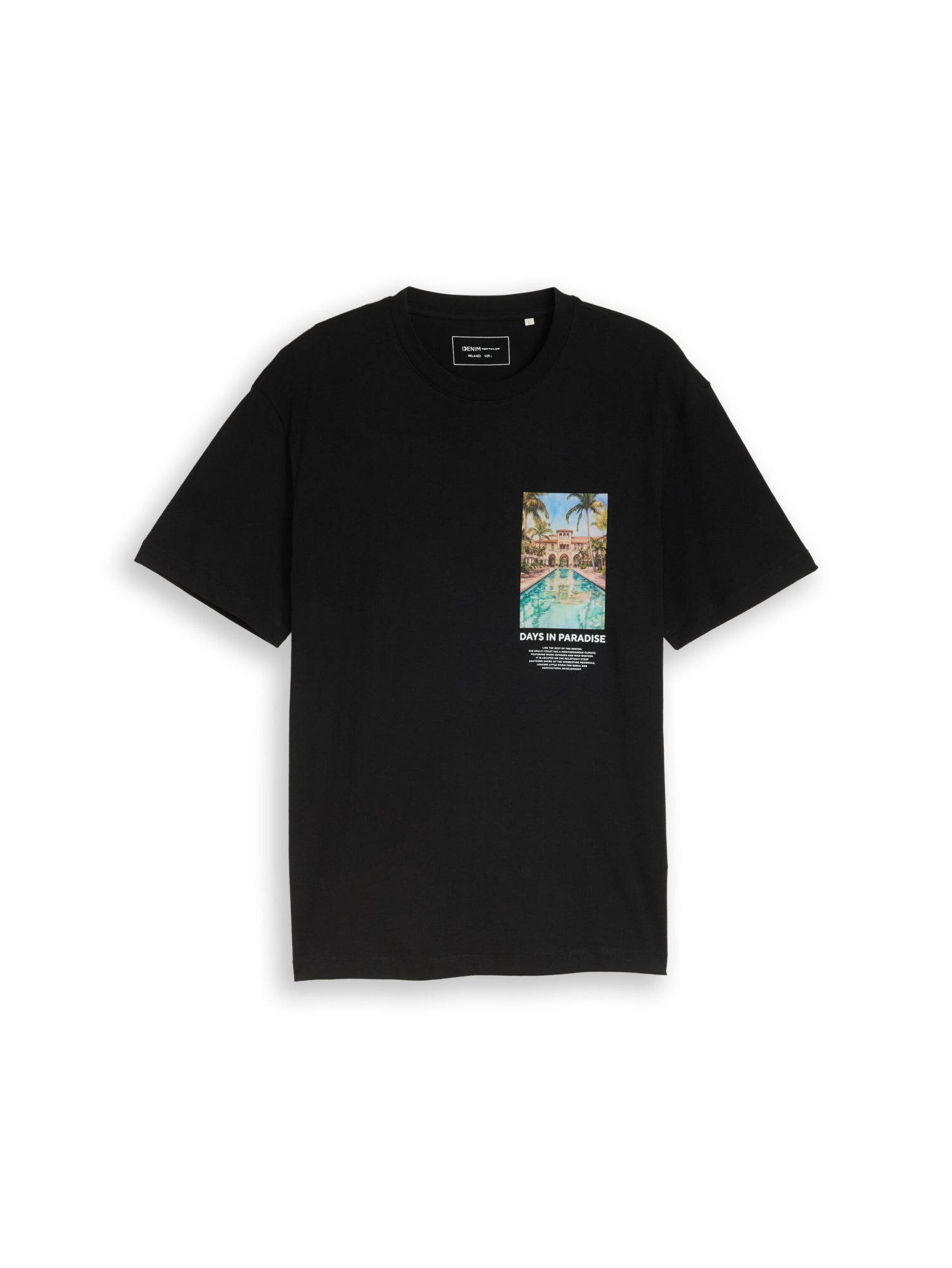 Tom Tailor Denim T-Shirts schwarz
