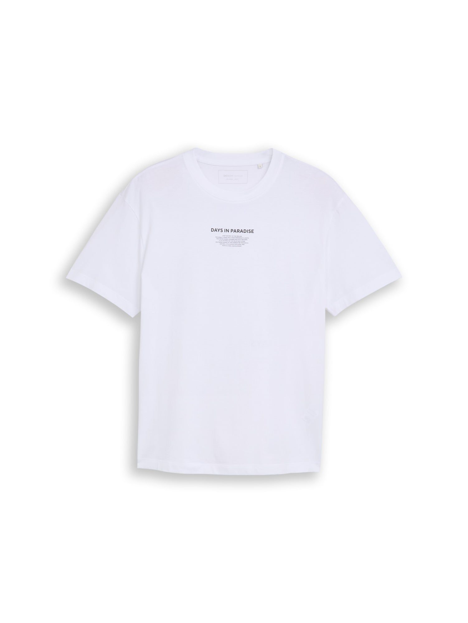 Tom Tailor Denim T-Shirts weiß