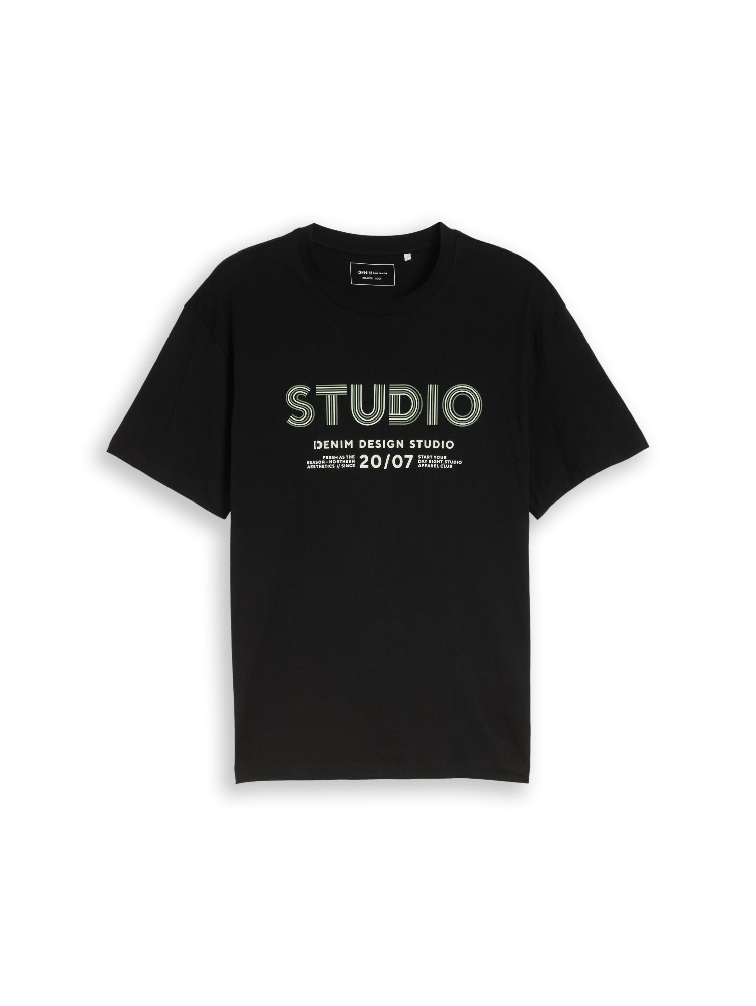 Tom Tailor Denim T-Shirts schwarz