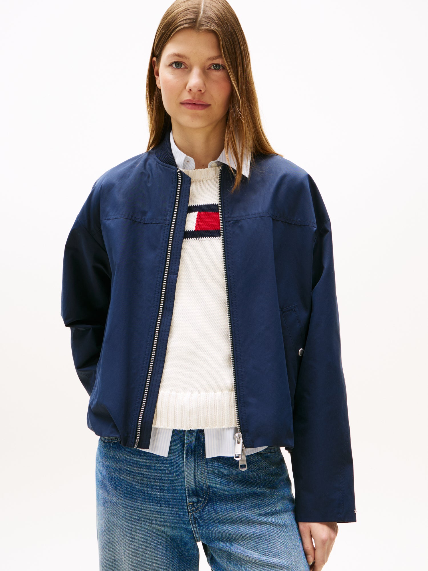 Tommy Hilfiger Leichte Jacken dunkelblau