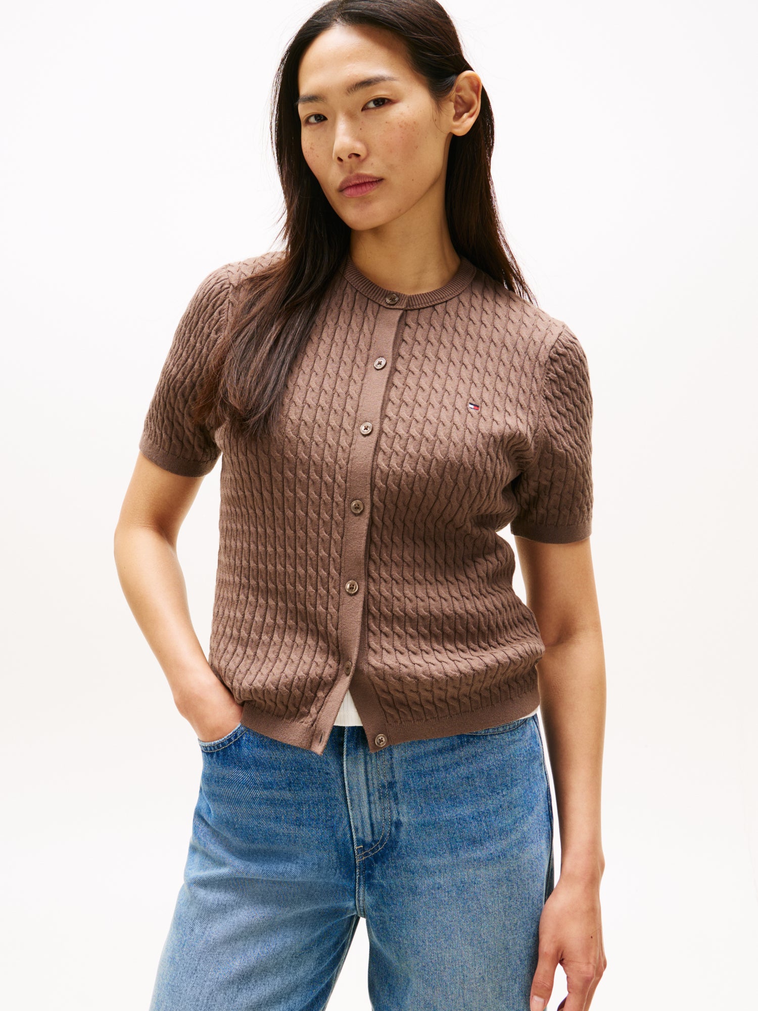 Tommy Hilfiger Strickjacken braun