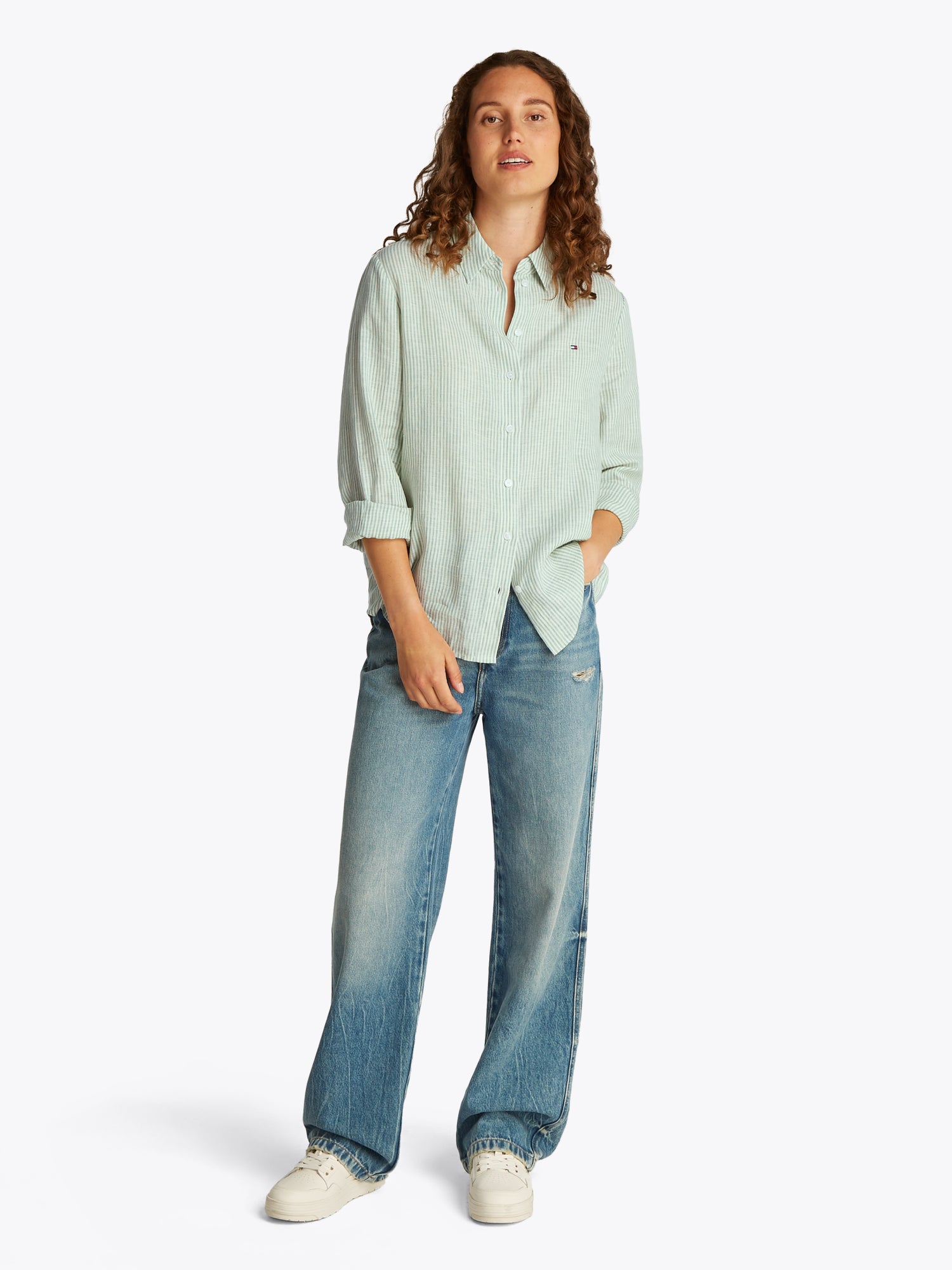 Tommy Hilfiger Hemdblusen  grün