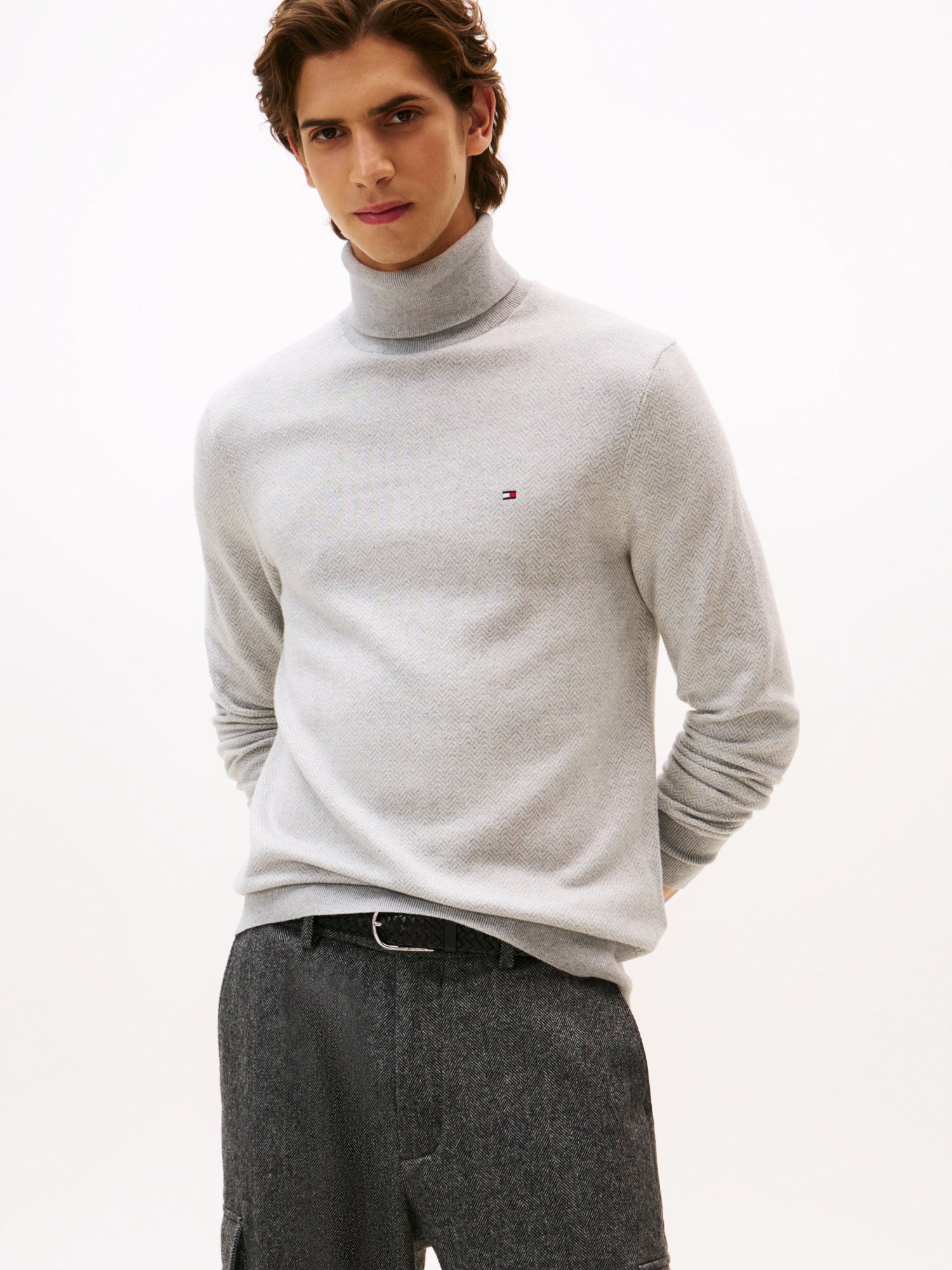 Tommy Hilfiger Strickjacken hellgrau
