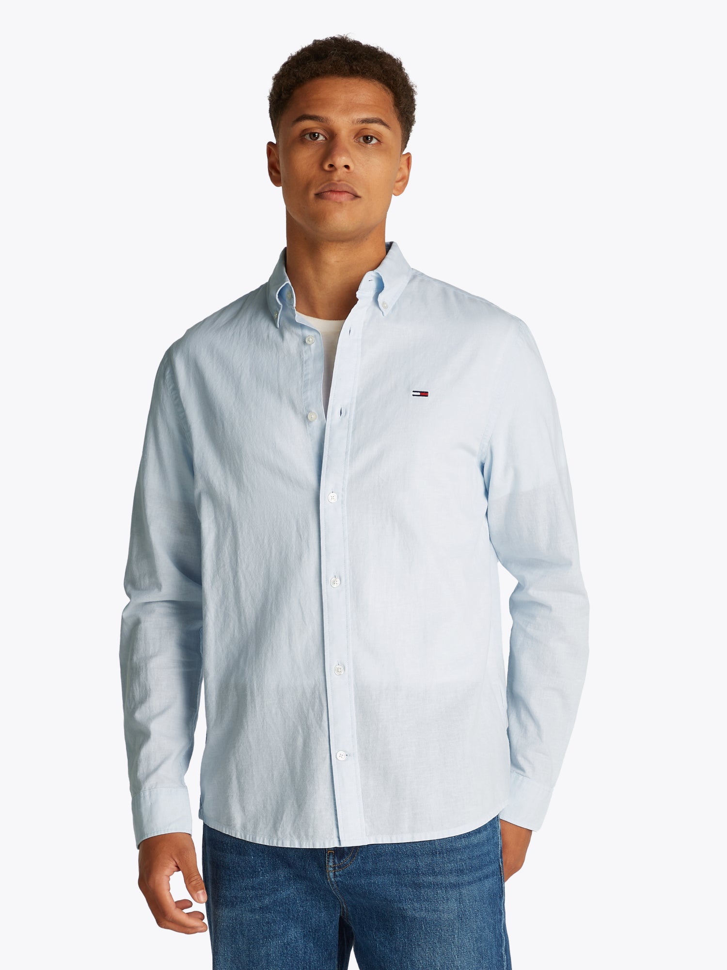 Tommy Jeans Hemden hellblau