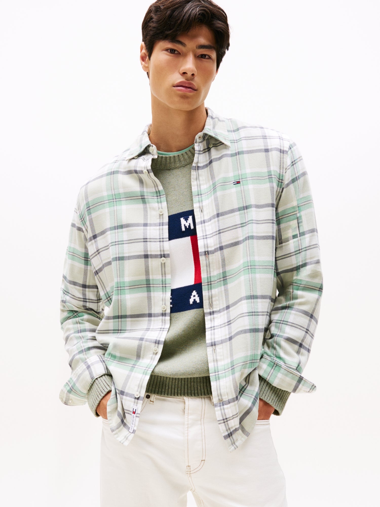 Tommy Jeans Hemden grün