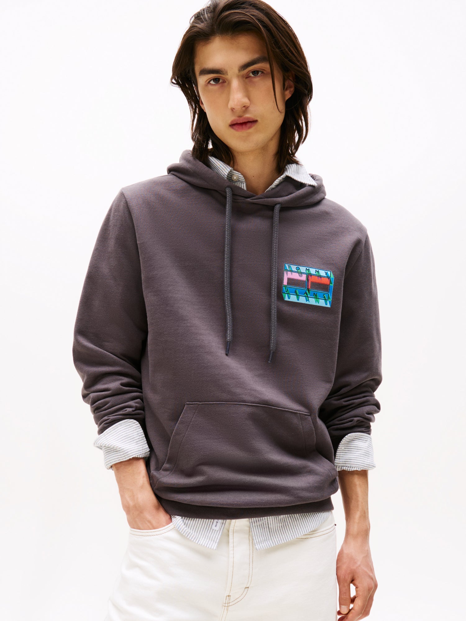 Tommy Jeans Hoodies grau