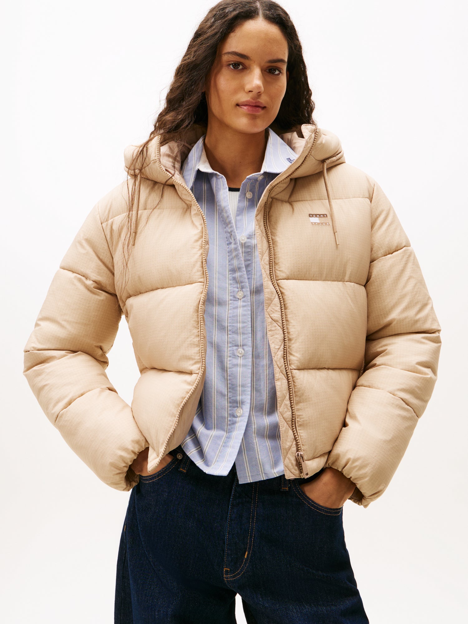 Tommy Jeans Outdoor-Jacken creme