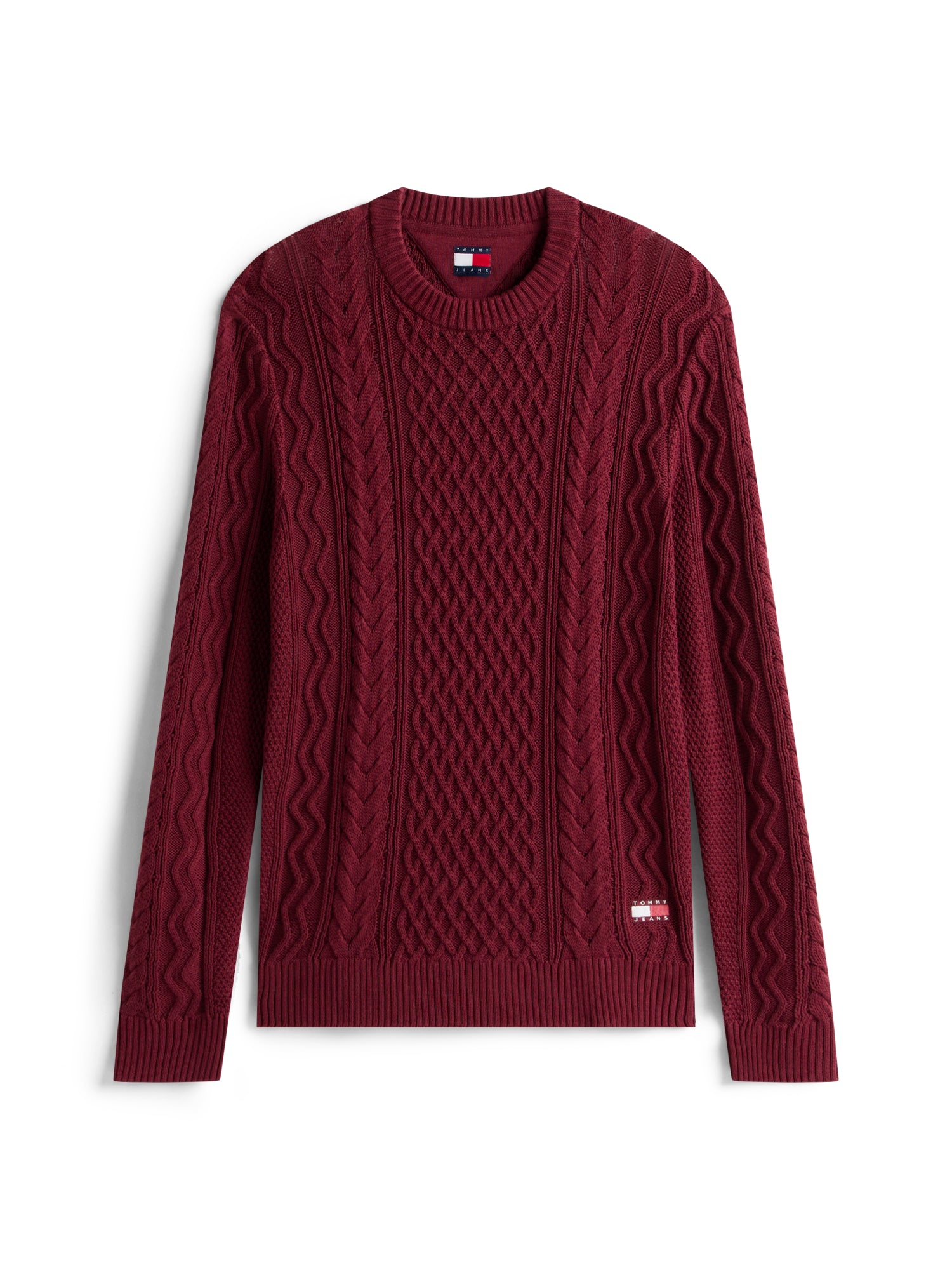 Tommy Jeans Pullover dunkelrot