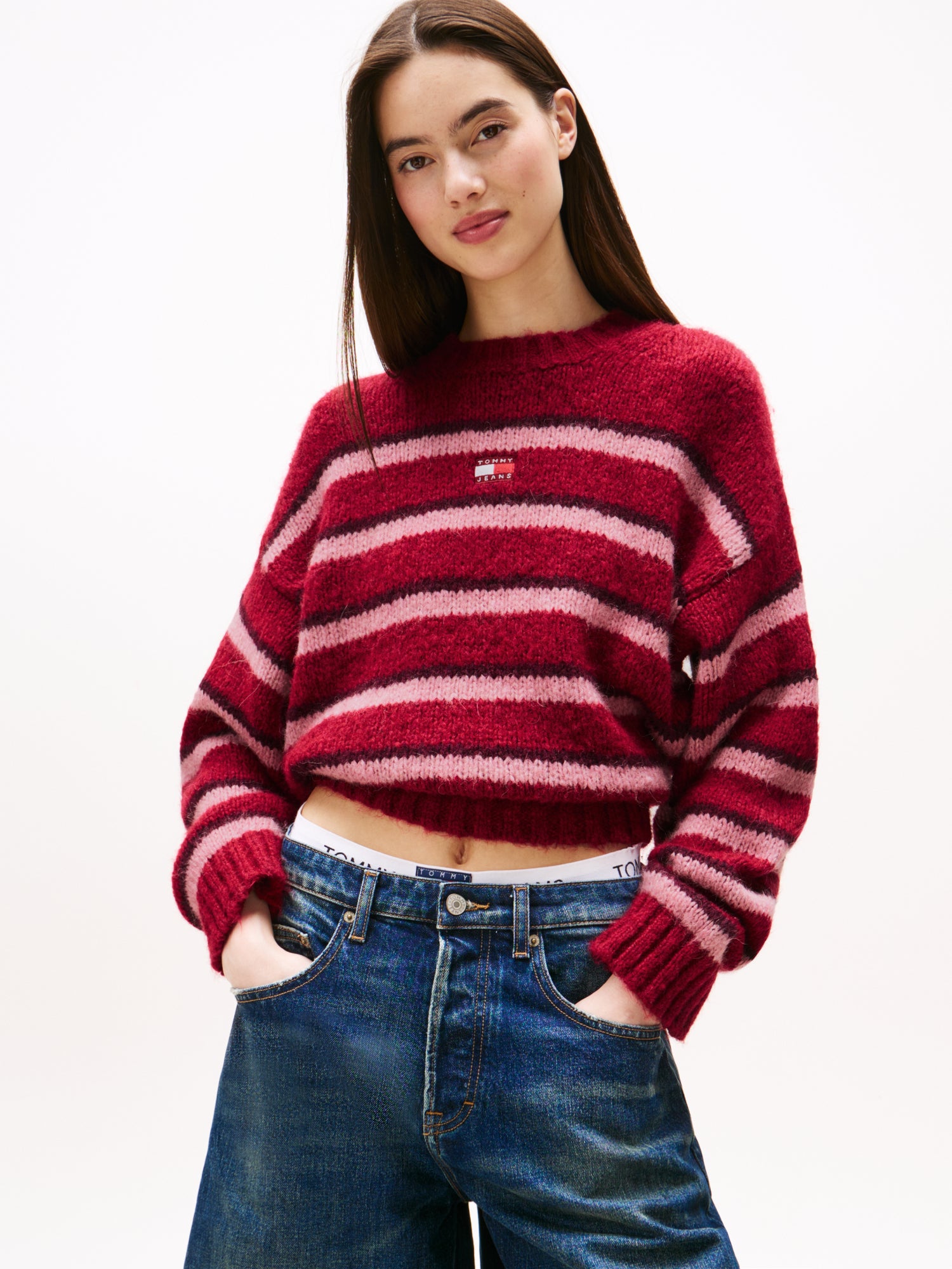 Tommy Jeans Pullover rot