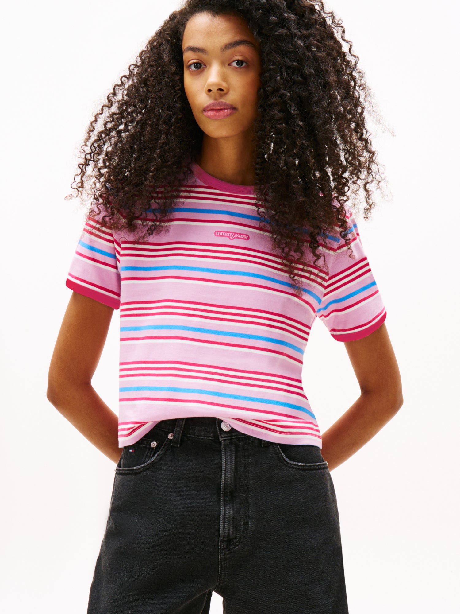 Tommy Jeans T-Shirts pink