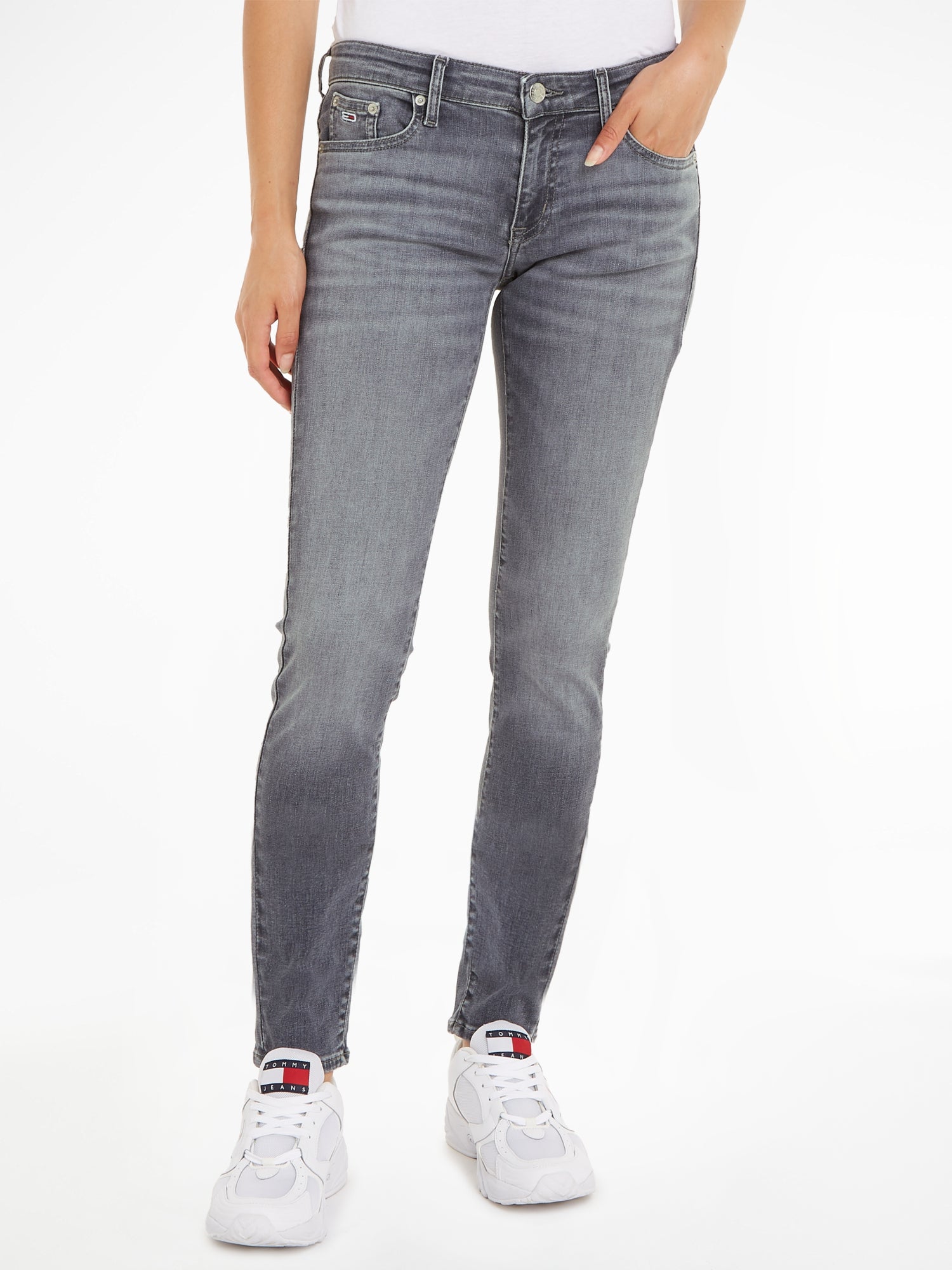 Tommy Jeans Skinny, Slim  grau