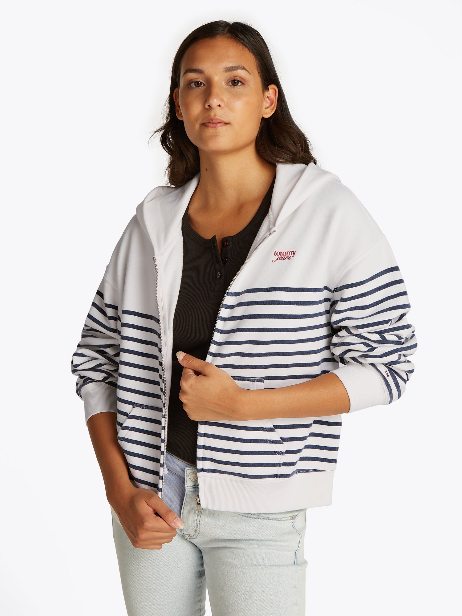 Tommy Jeans Sweatjacken dunkelblau