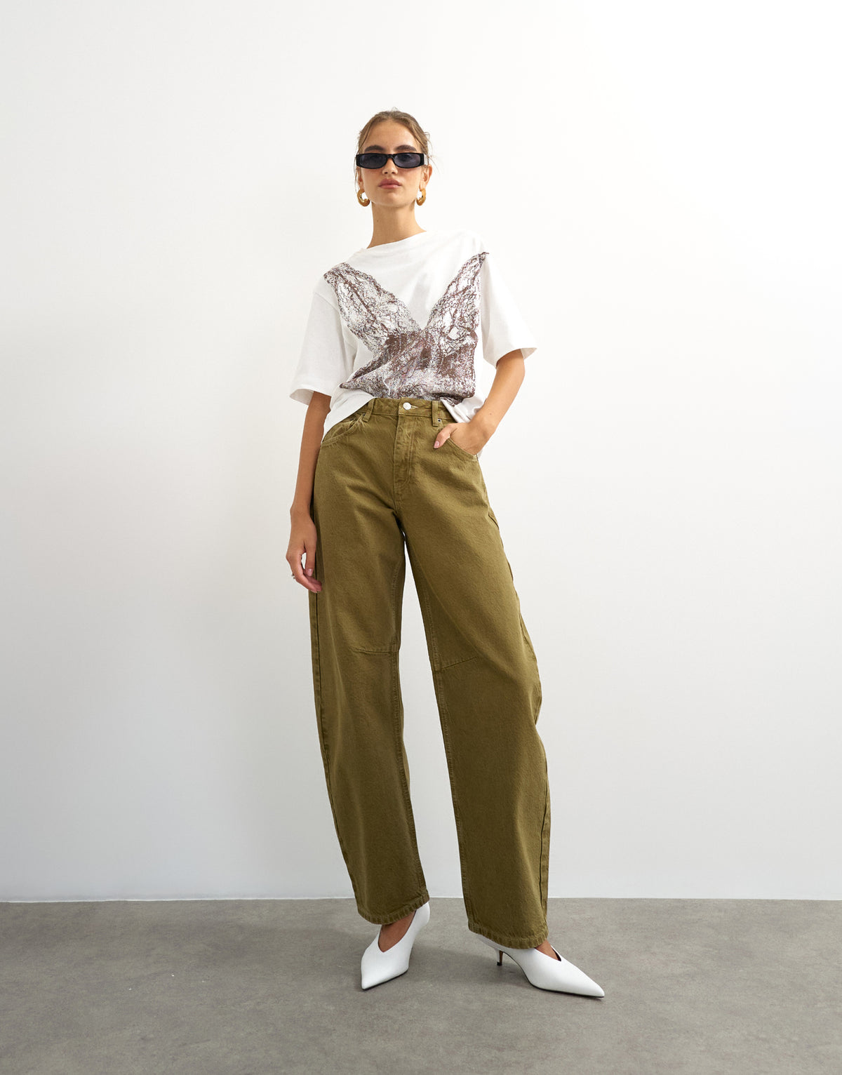 Topshop Skinny, Slim dunkelgrün