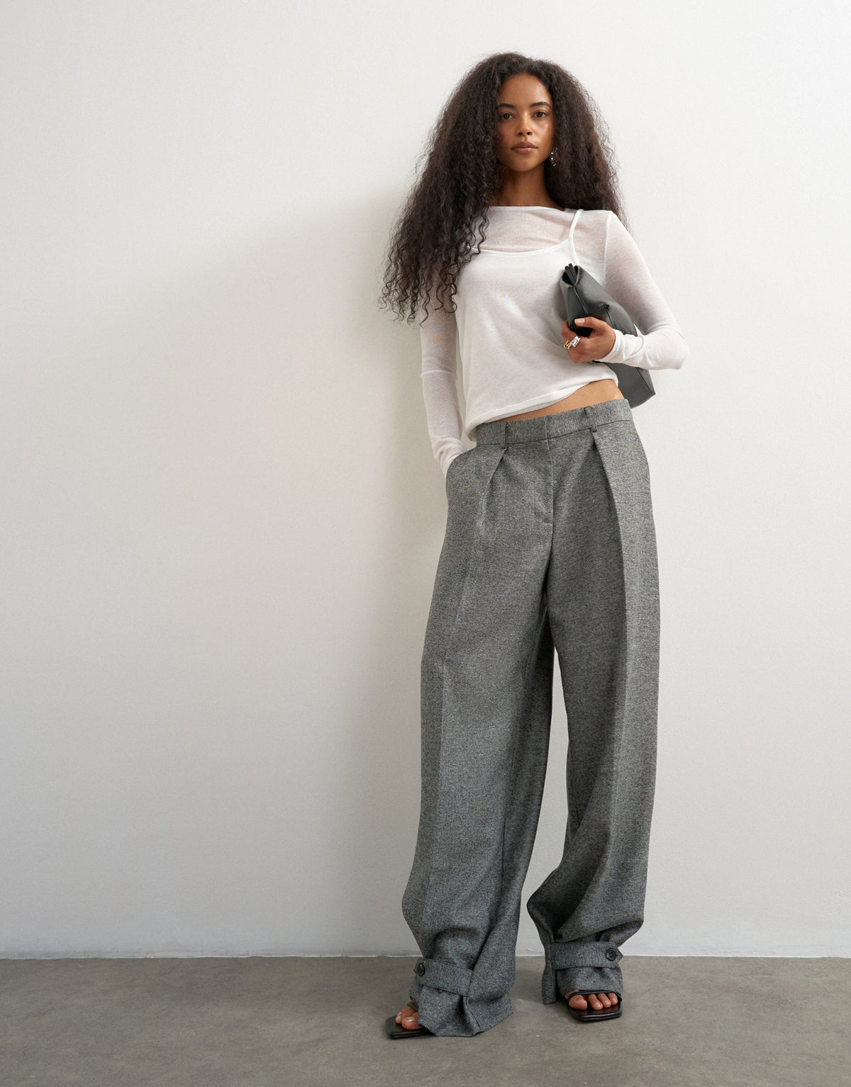 Topshop Businesshosen grau