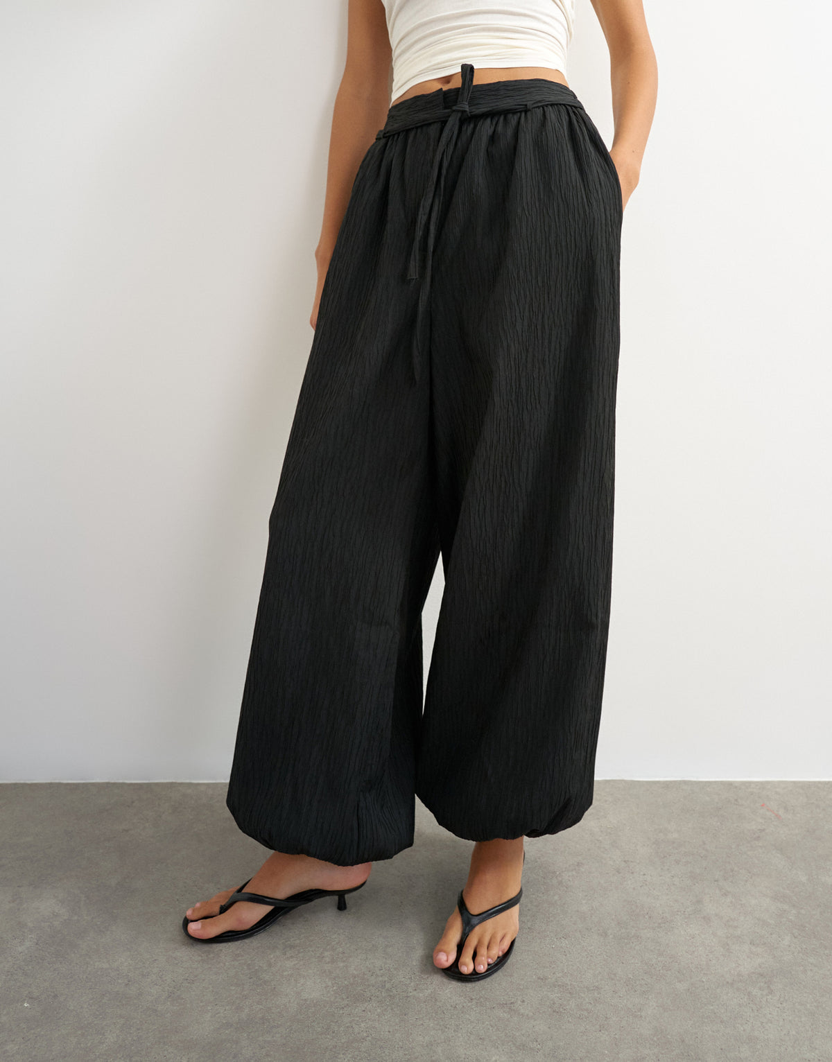 Topshop Chinos schwarz