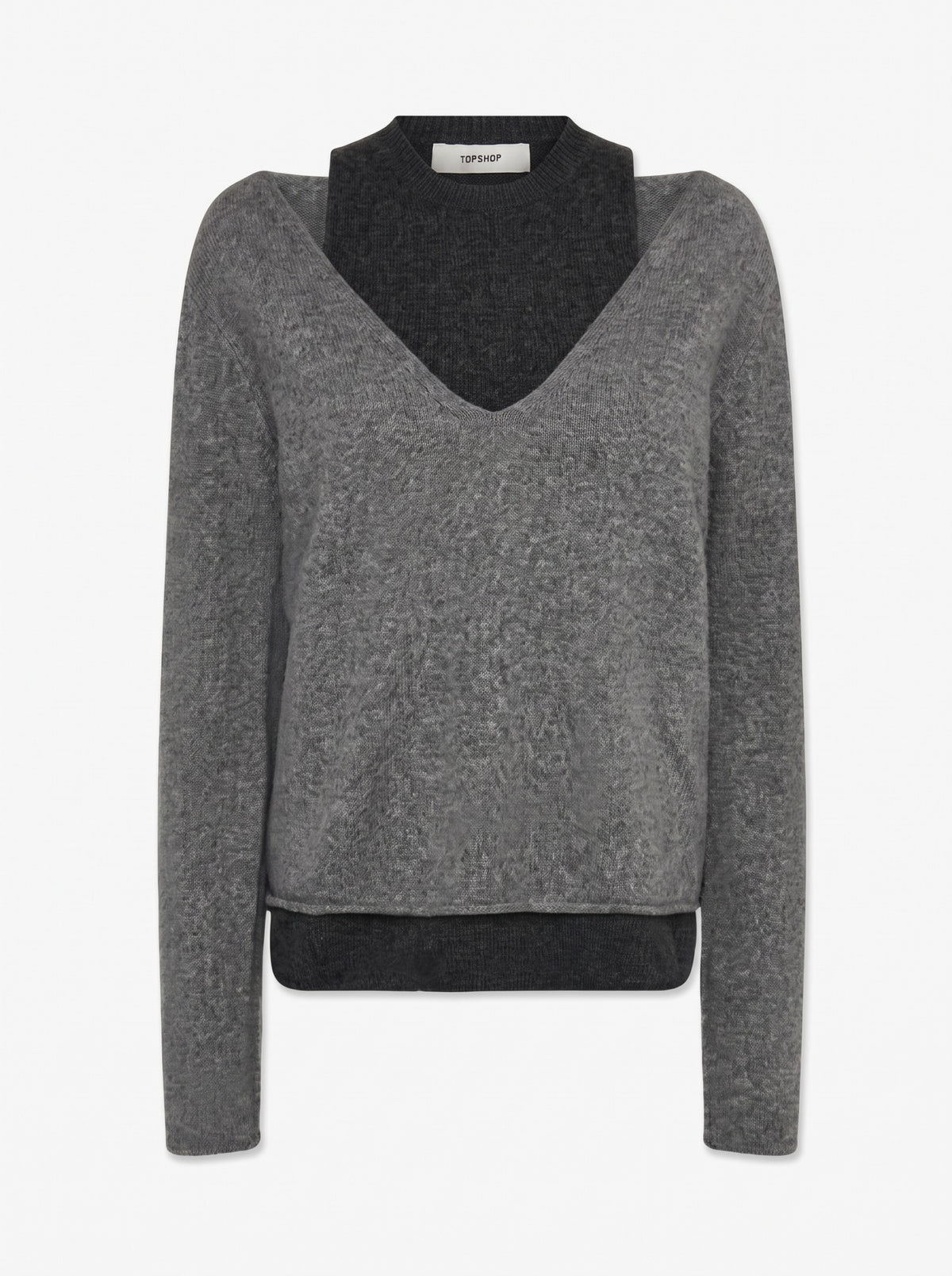 Topshop Pullover dunkelgrau