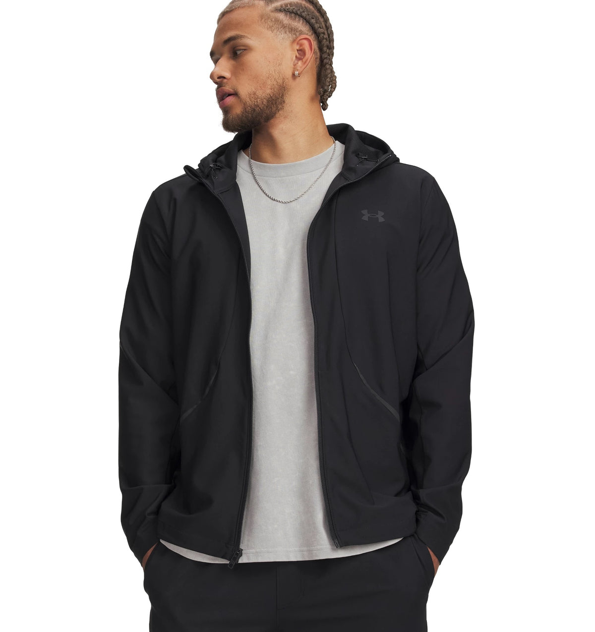 Under Armour Shirtjacken schwarz