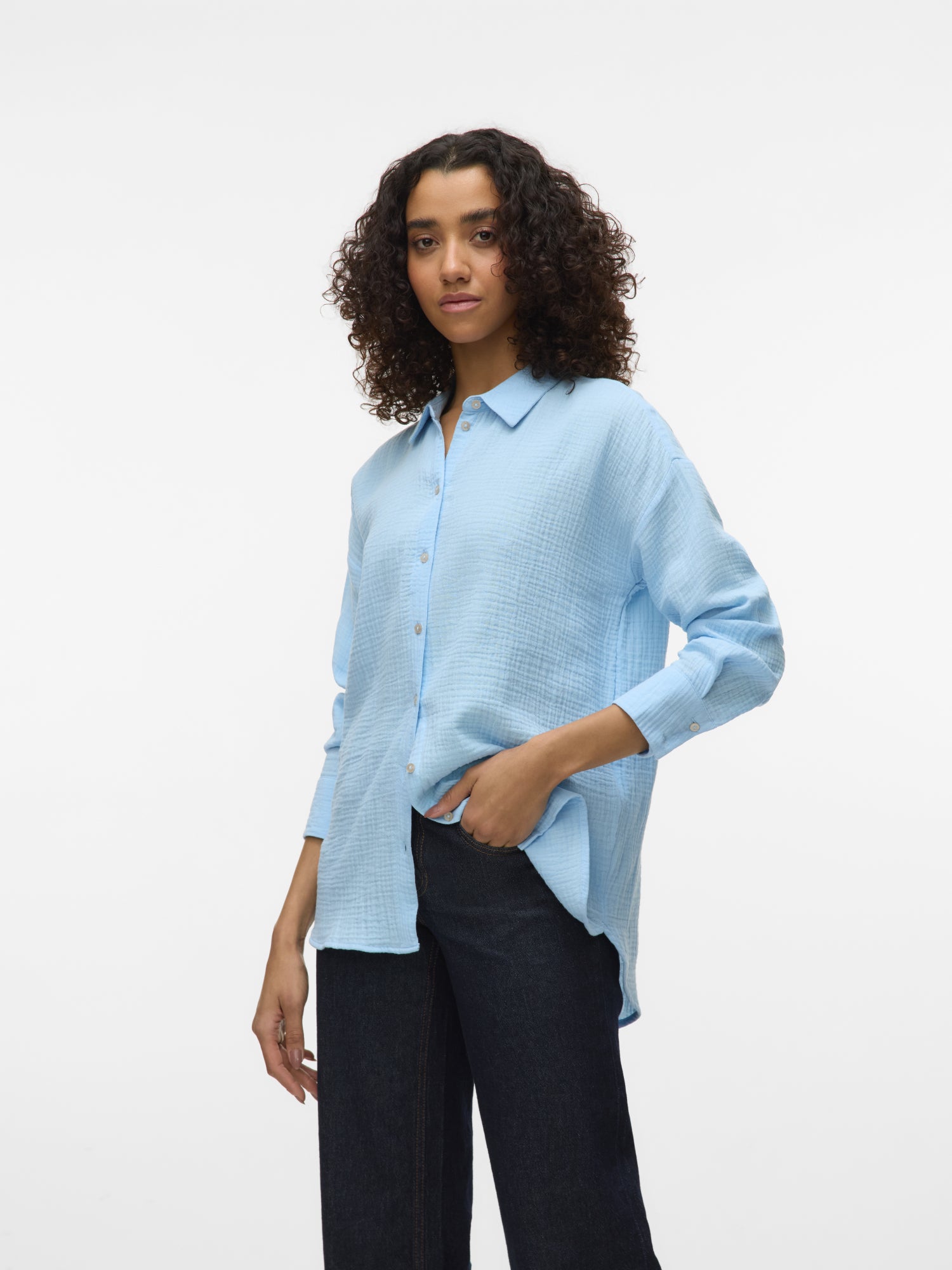 Vero Moda Hemdblusen  hellblau