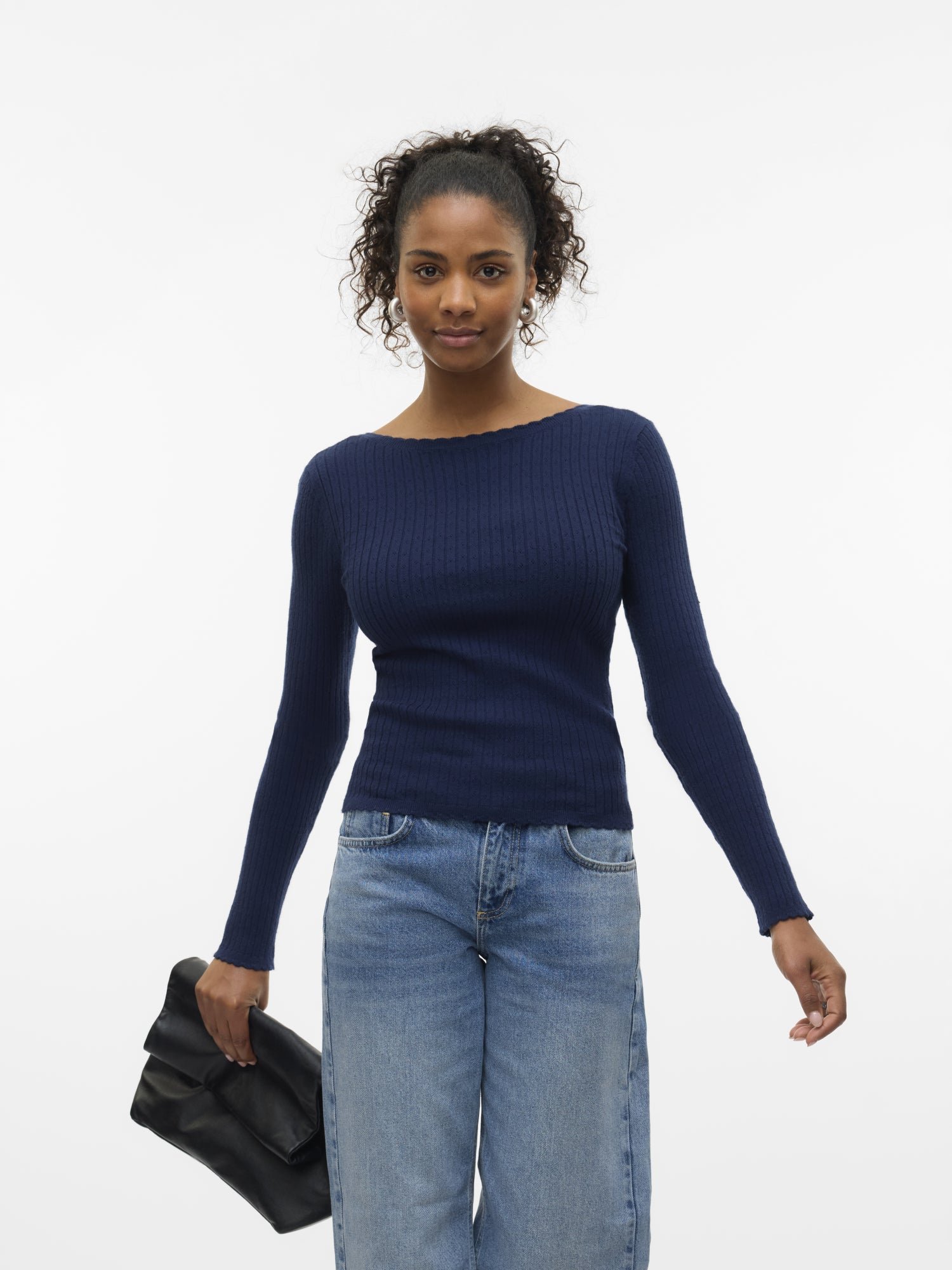 Vero Moda Langarmshirts dunkelblau