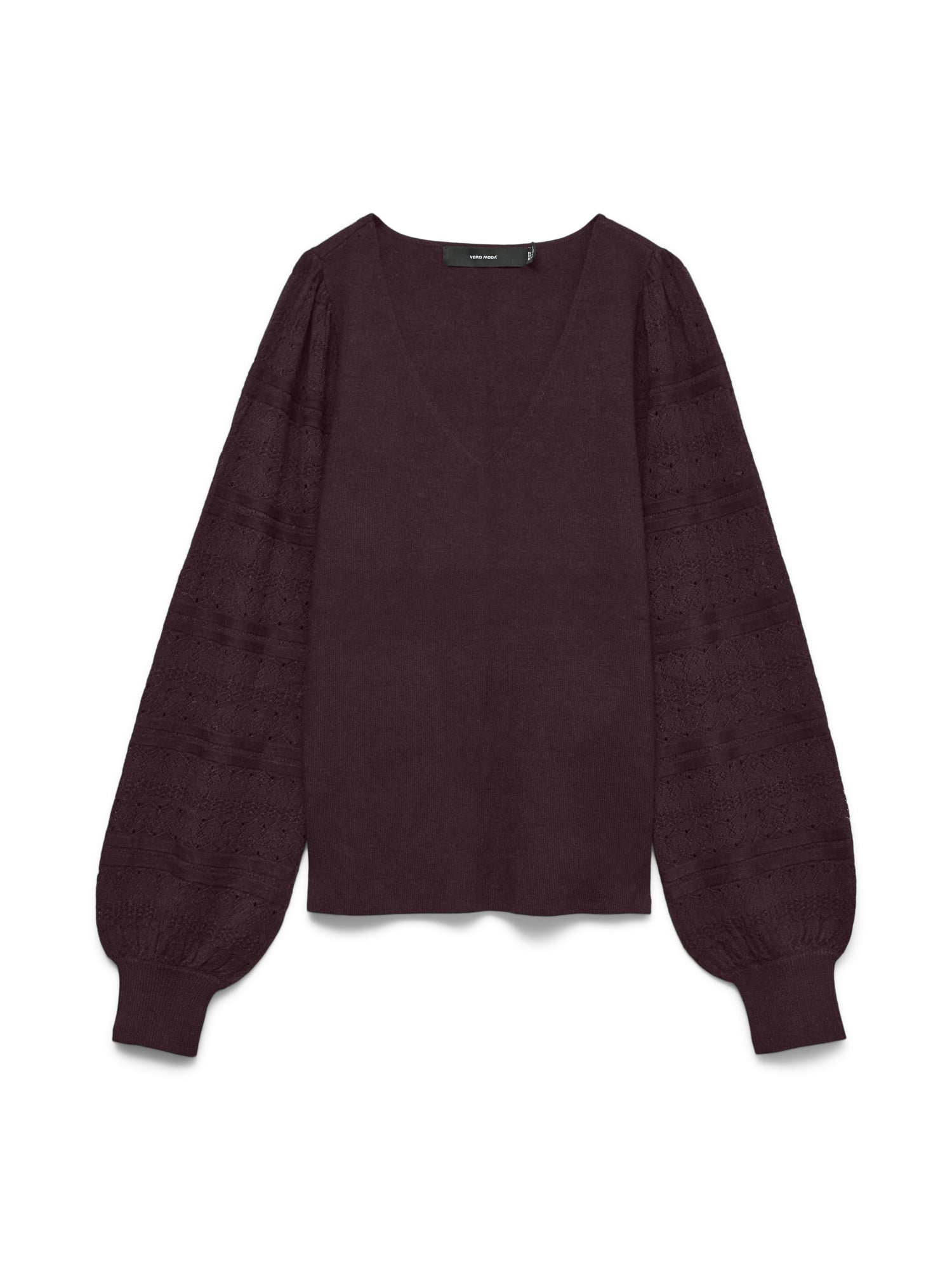 Vero Moda Pullover dunkelrot