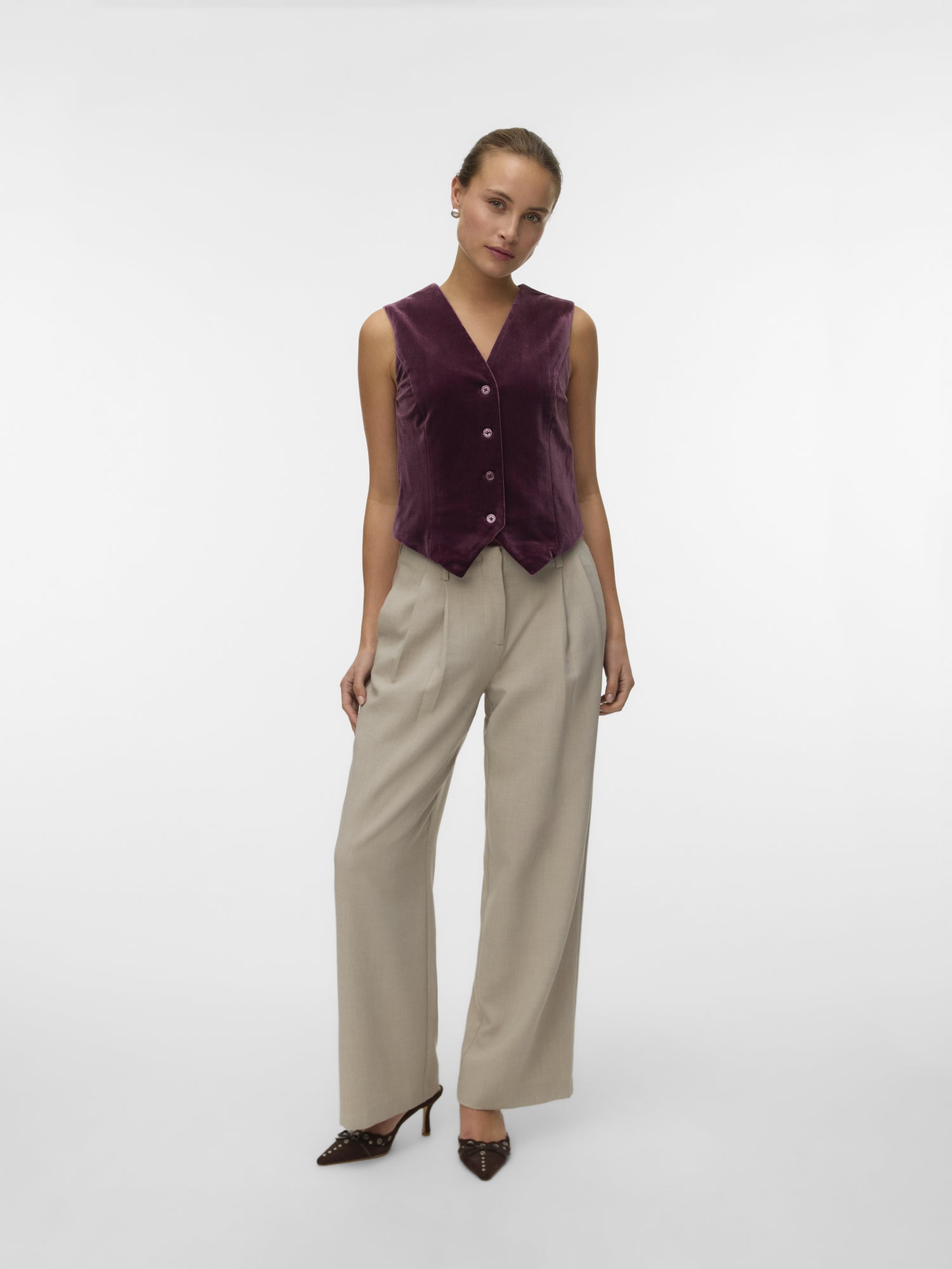 Vero Moda Westen dunkelrot