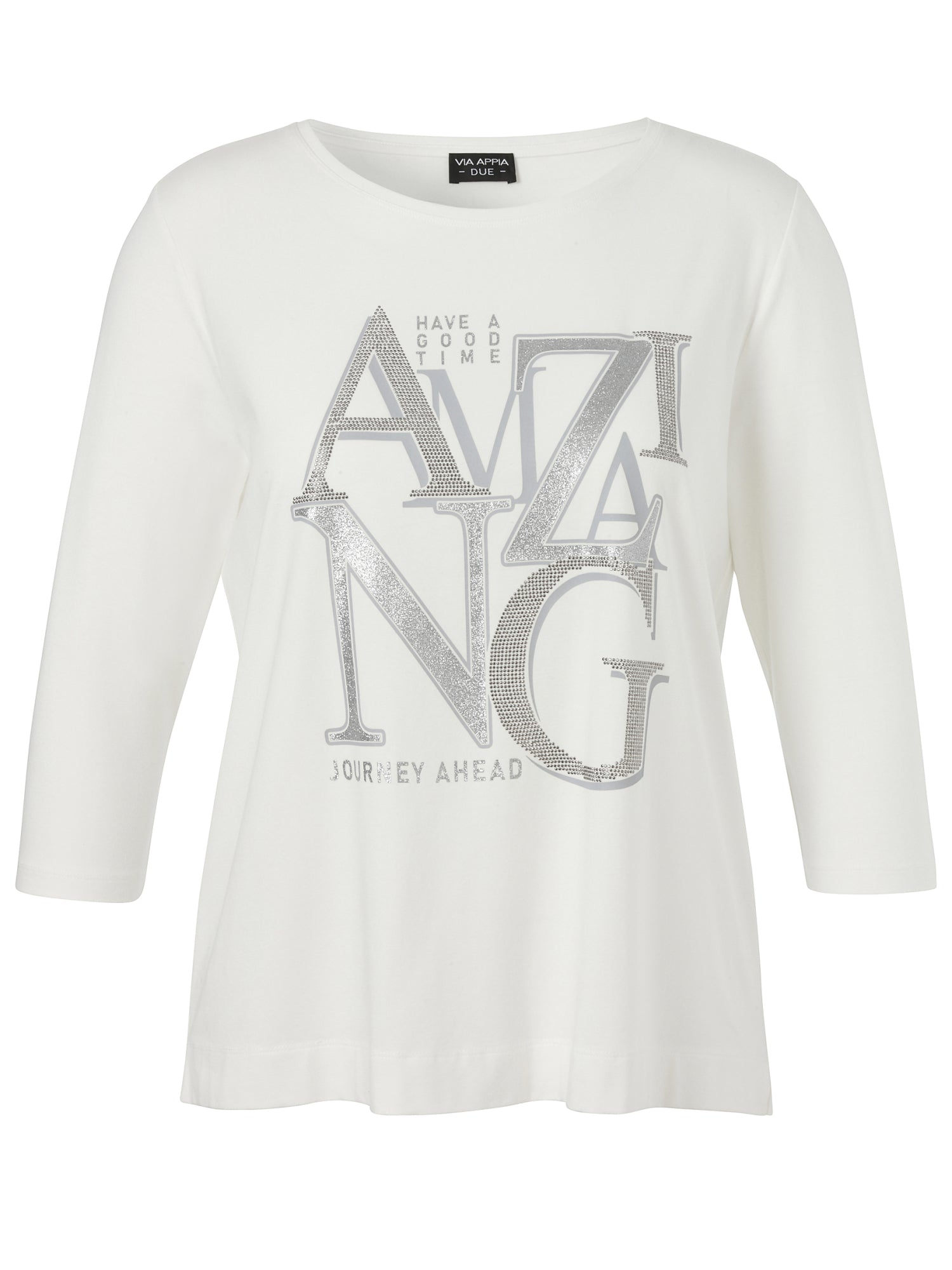 Via Appia Due 3/4-Shirts weiß
