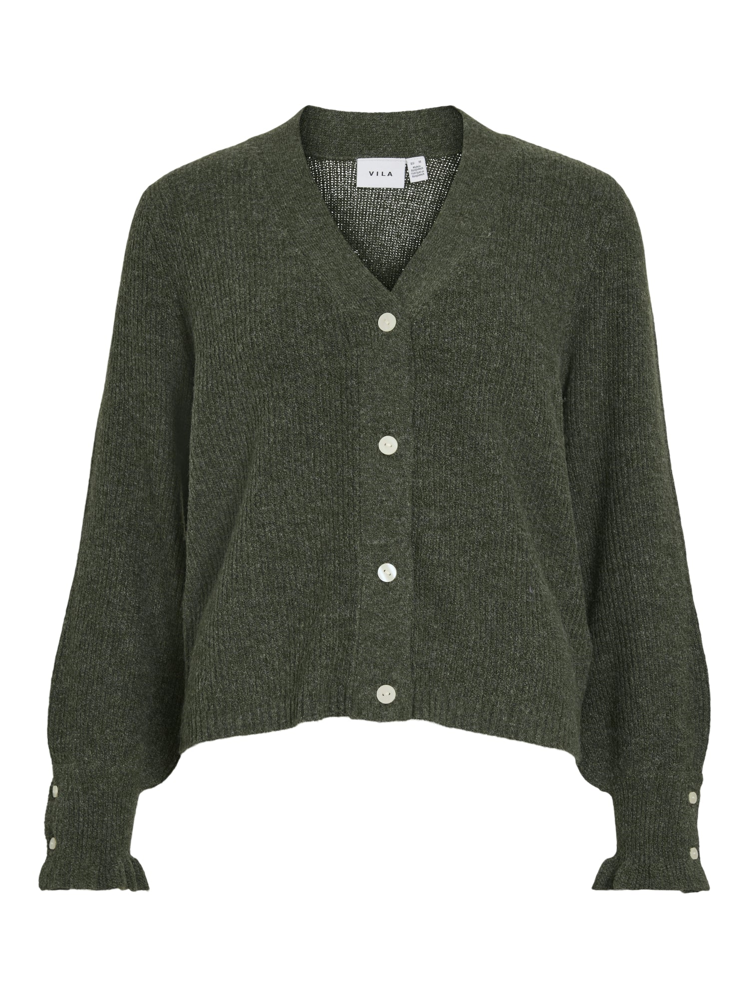 Vila Strickjacken  grün