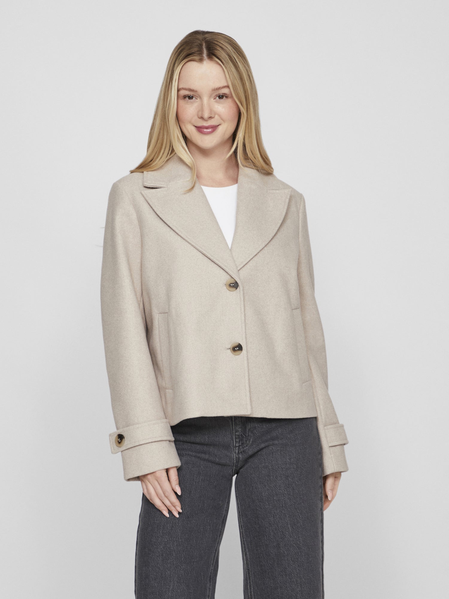 Vila Leichte Jacken  hellbraun