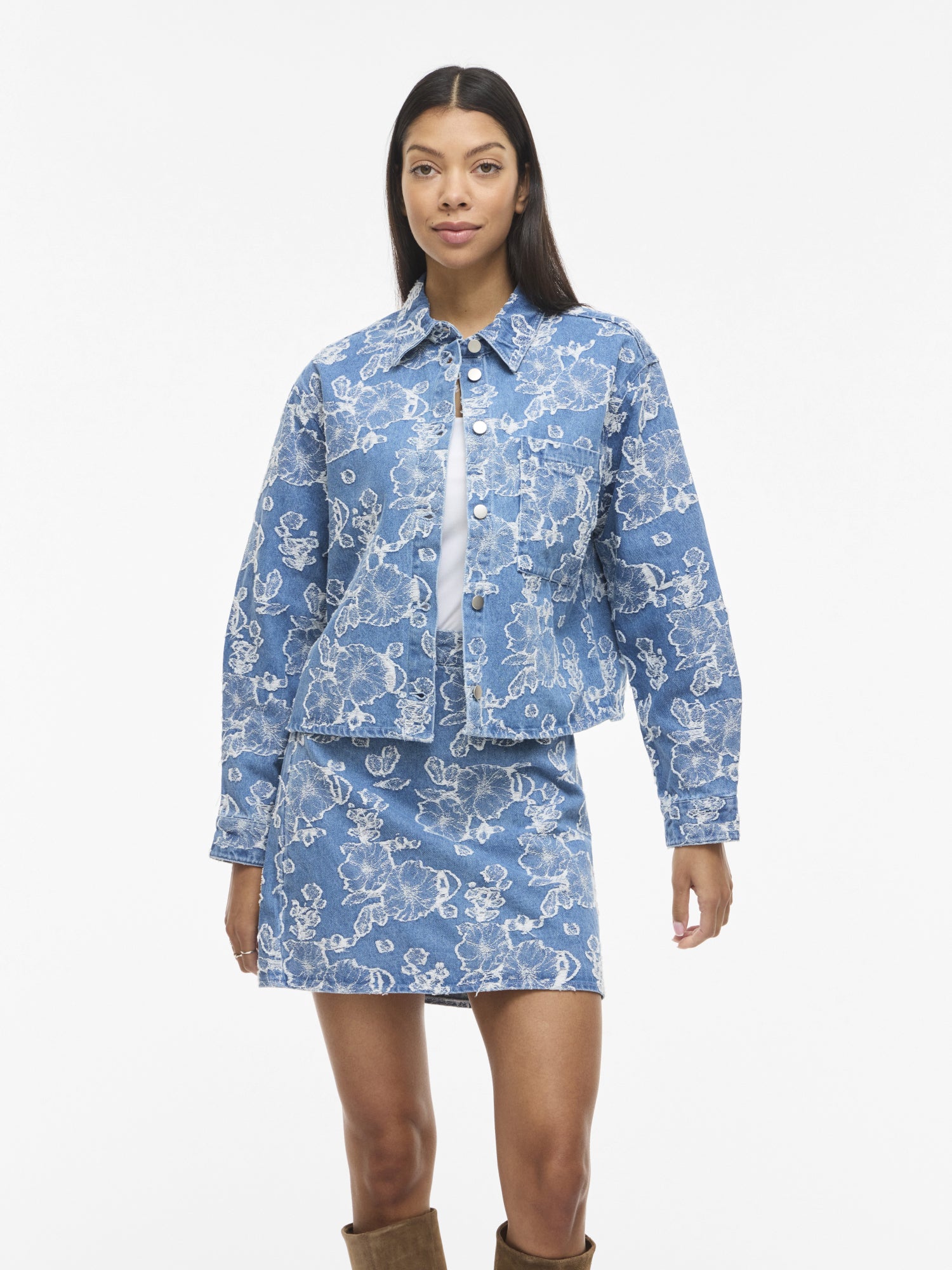 Vila Jeansjacken blau