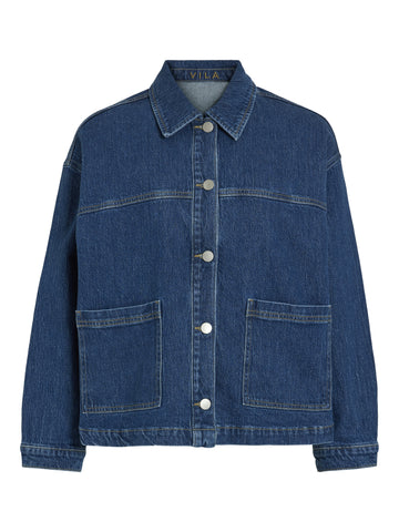 Jeansjacke mit langen Ärmeln