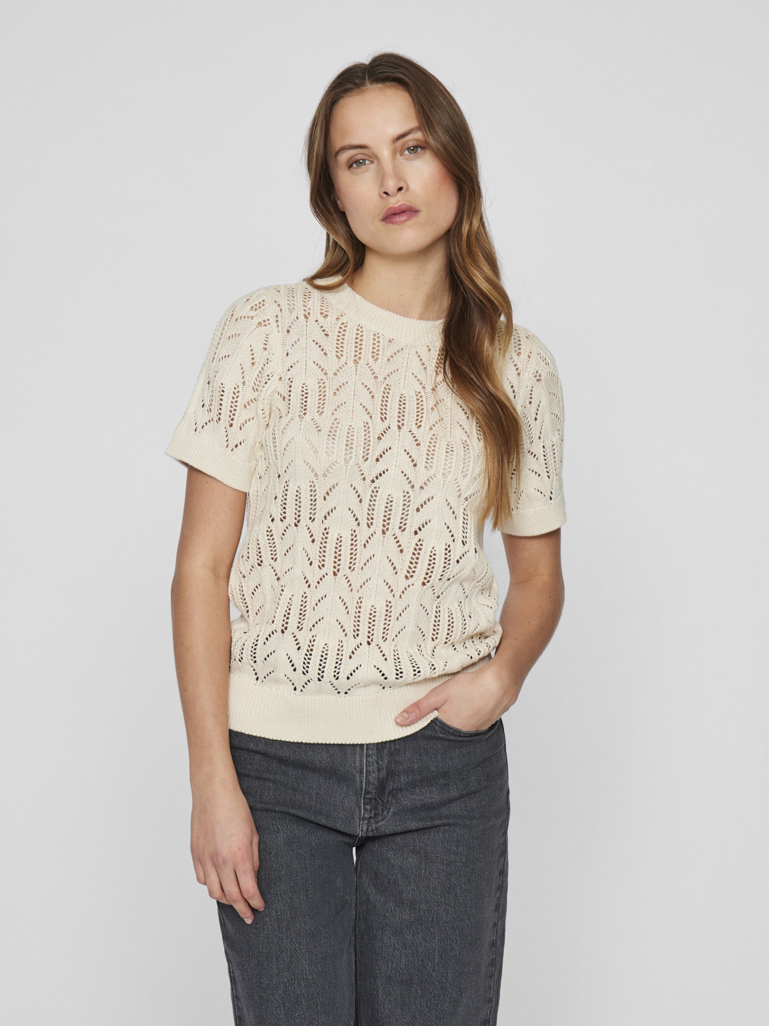 Vila T-Shirts  beige