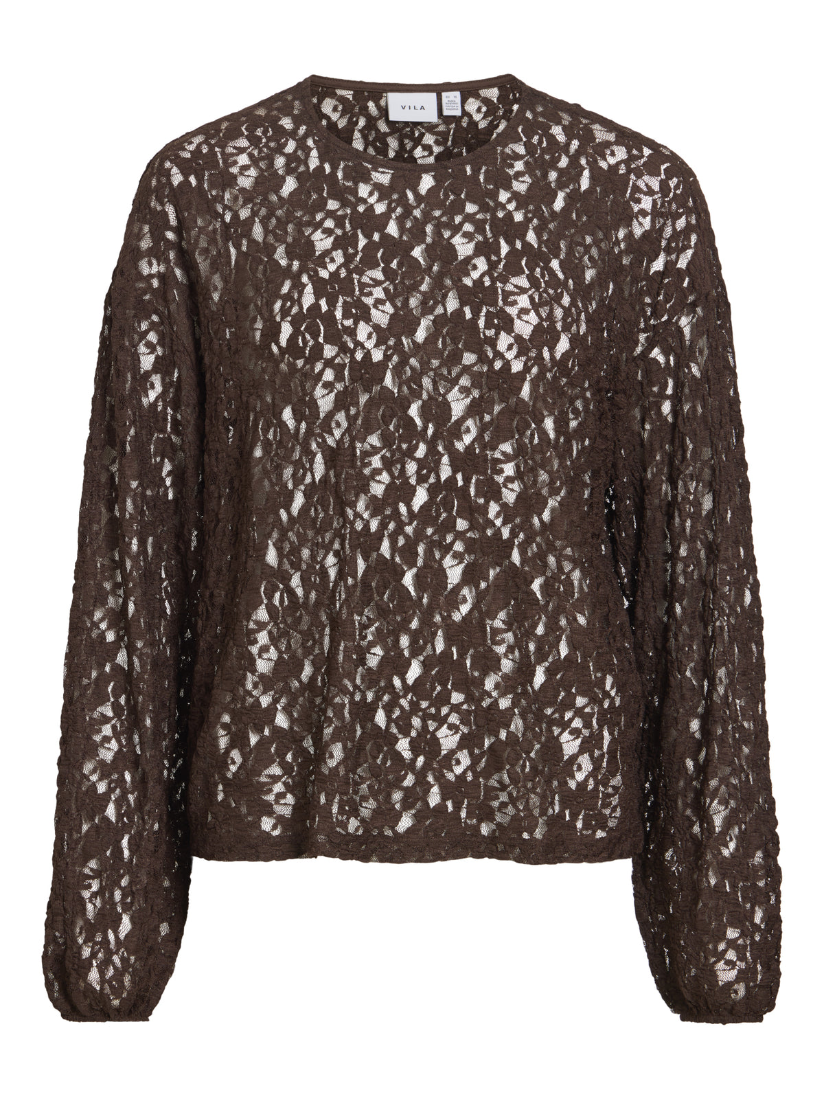 Vila Langarmshirts braun