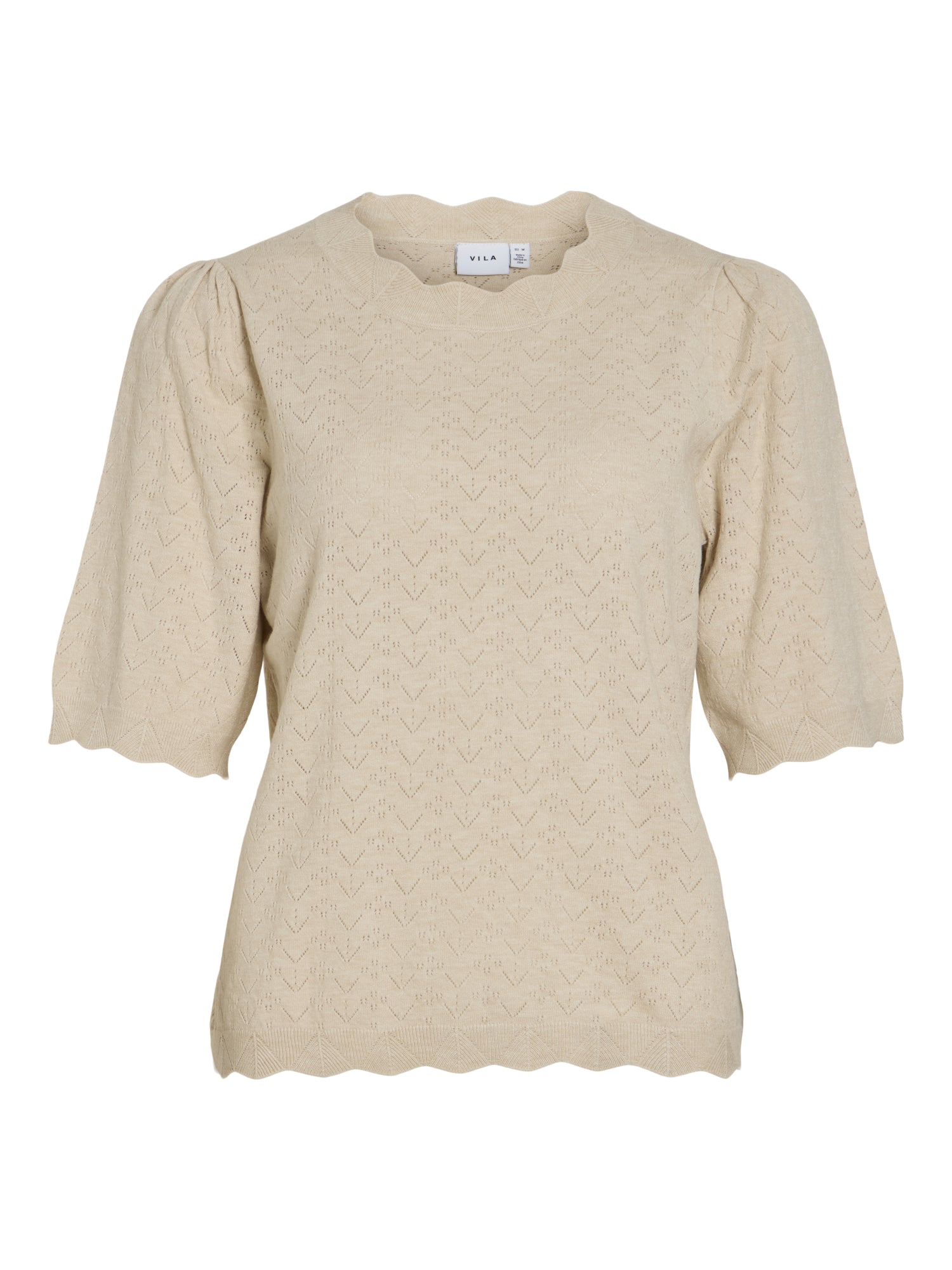 Vila T-Shirts beige