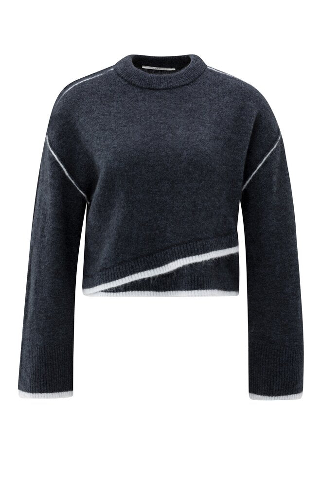 YAYA Pullover dunkelblau