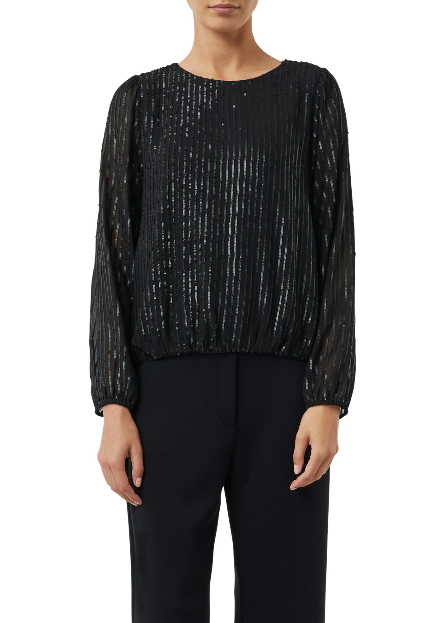 comma Blusen schwarz