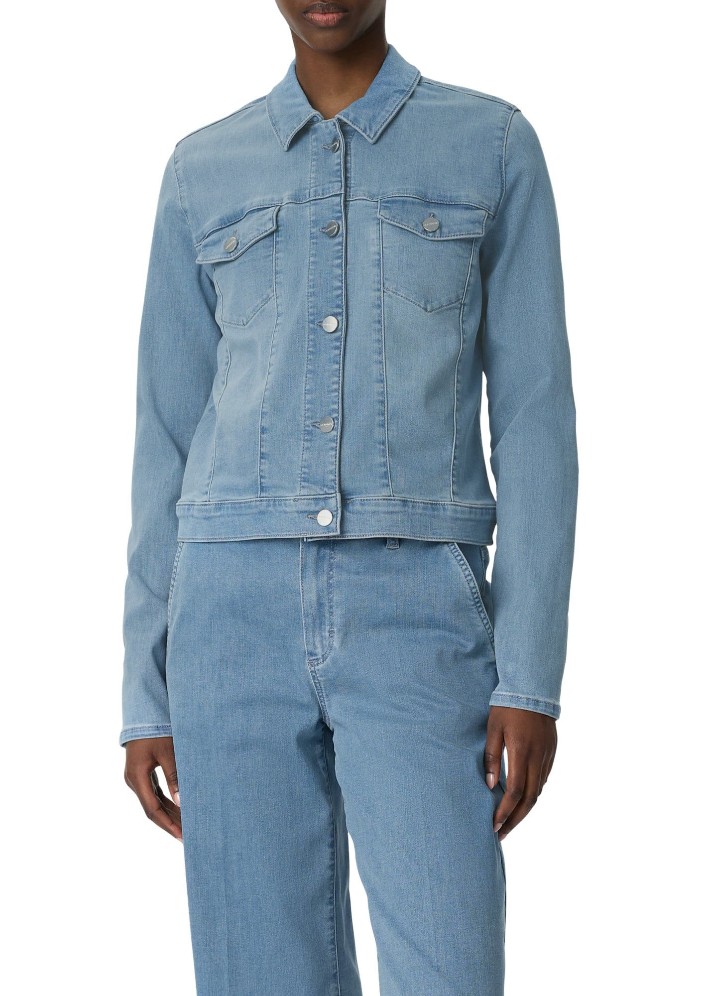 comma Jeansjacken  hellblau